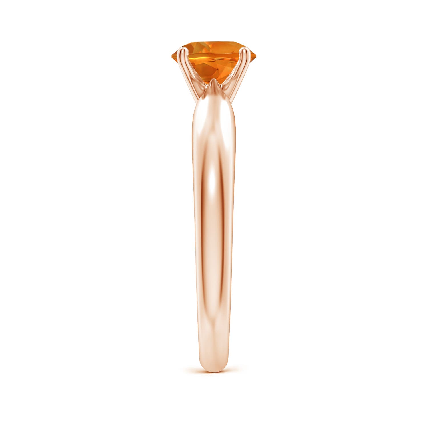 AAAA - Citrine / 0.7 CT / 14 KT Rose Gold