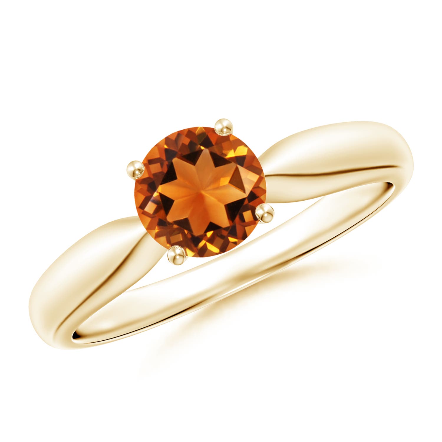 AAAA - Citrine / 0.7 CT / 14 KT Yellow Gold