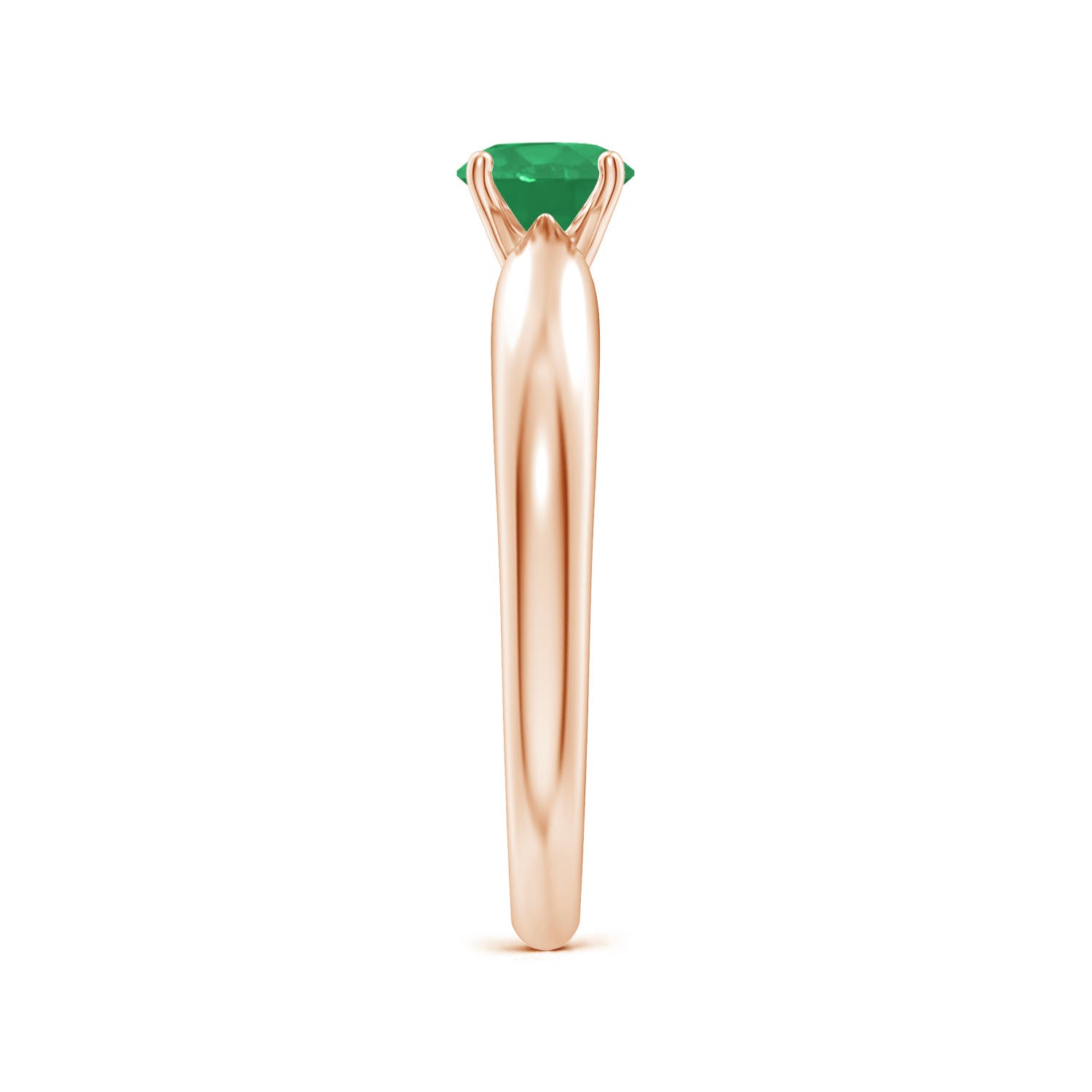 A - Emerald / 0.45 CT / 14 KT Rose Gold