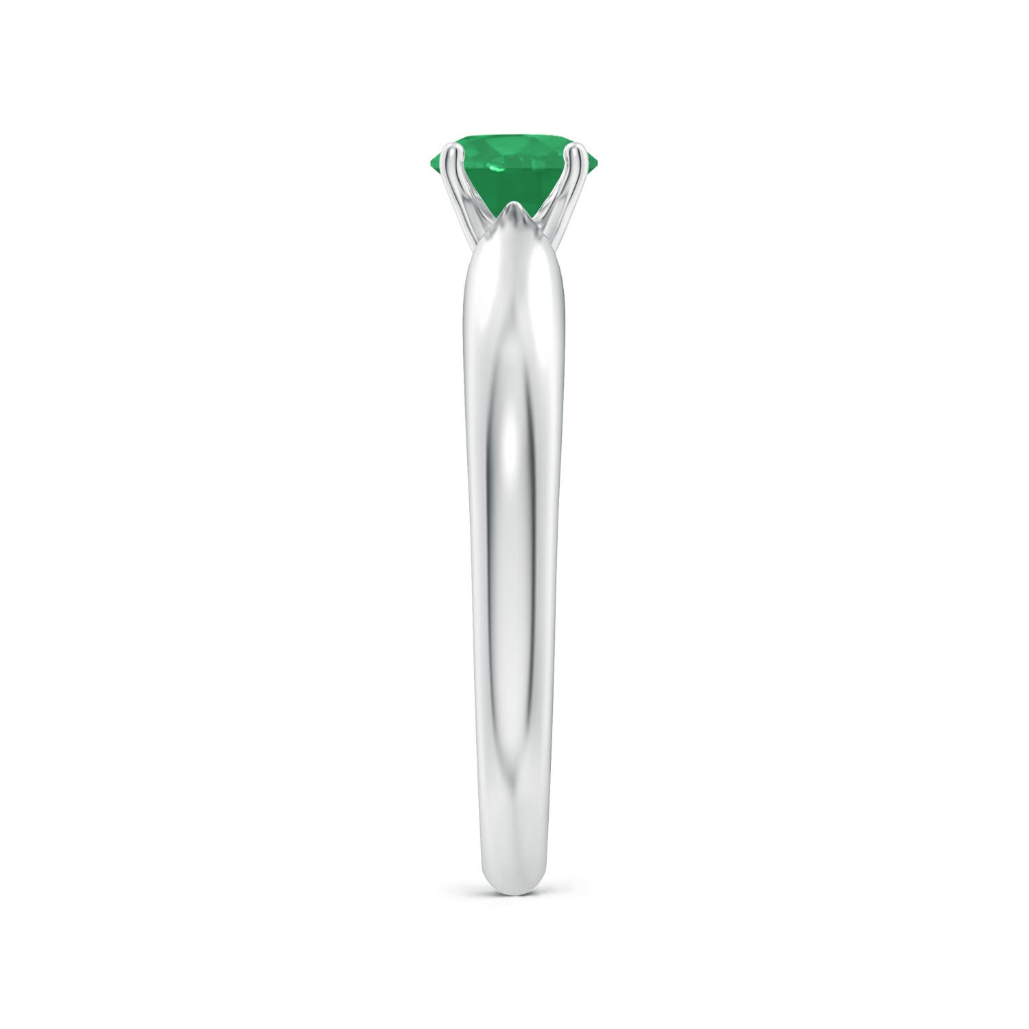 A - Emerald / 0.45 CT / 14 KT White Gold