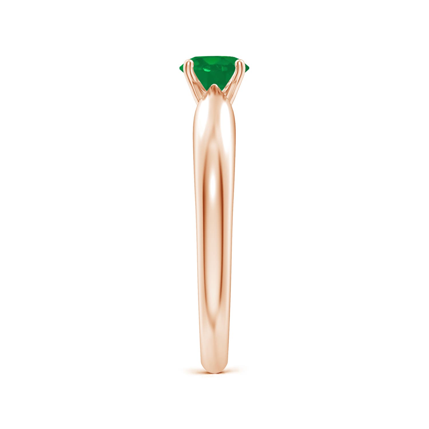 AA - Emerald / 0.45 CT / 14 KT Rose Gold