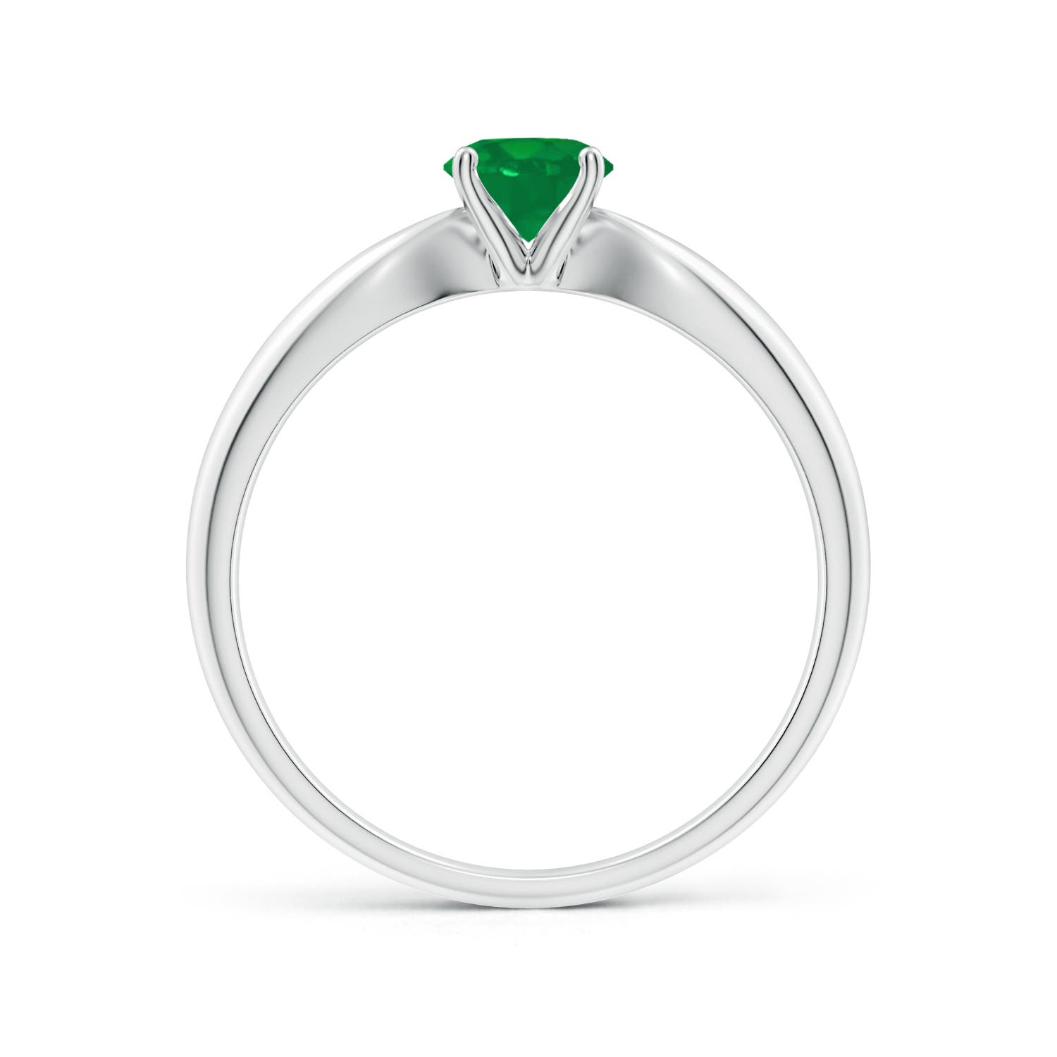 AA - Emerald / 0.45 CT / 14 KT White Gold