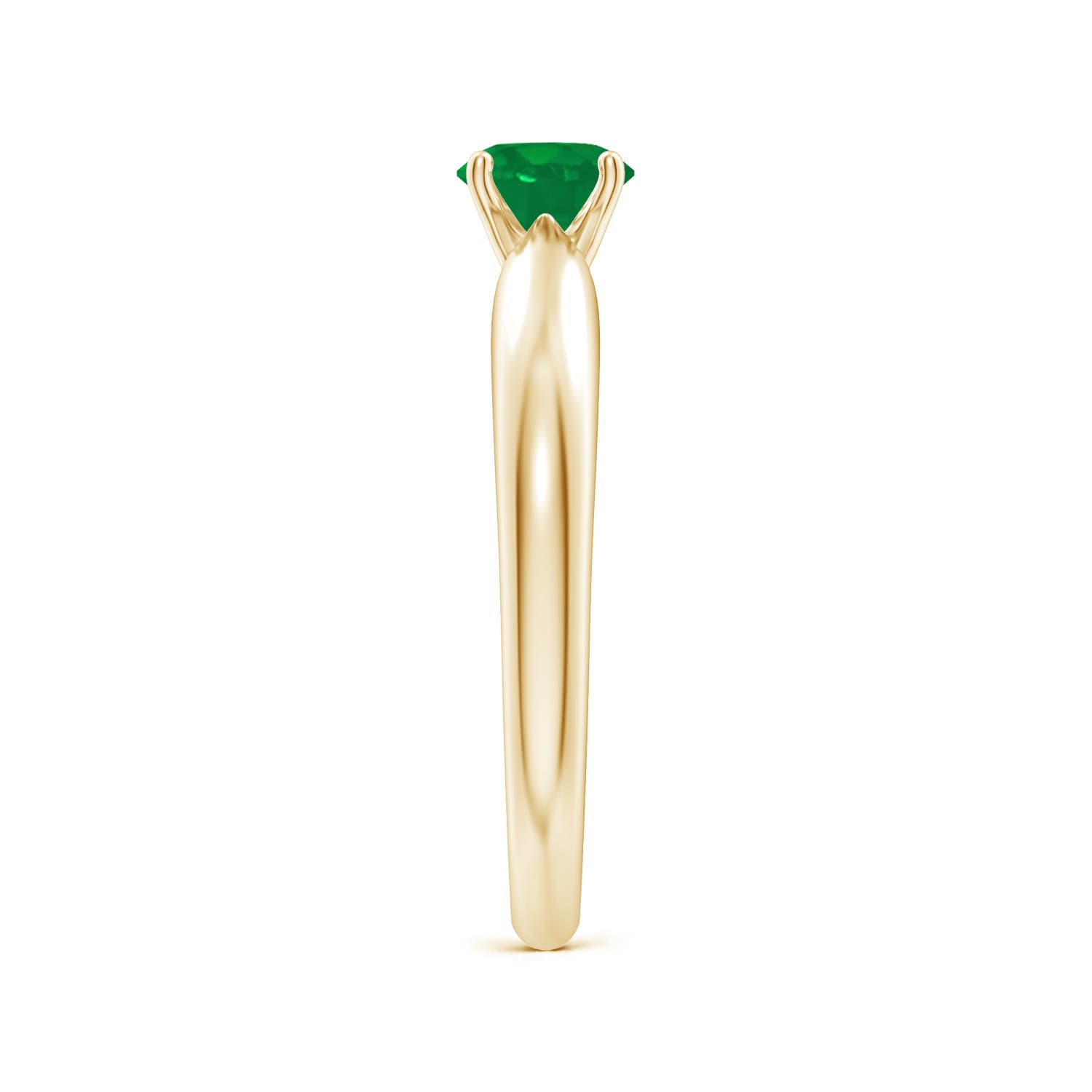 AA - Emerald / 0.45 CT / 14 KT Yellow Gold