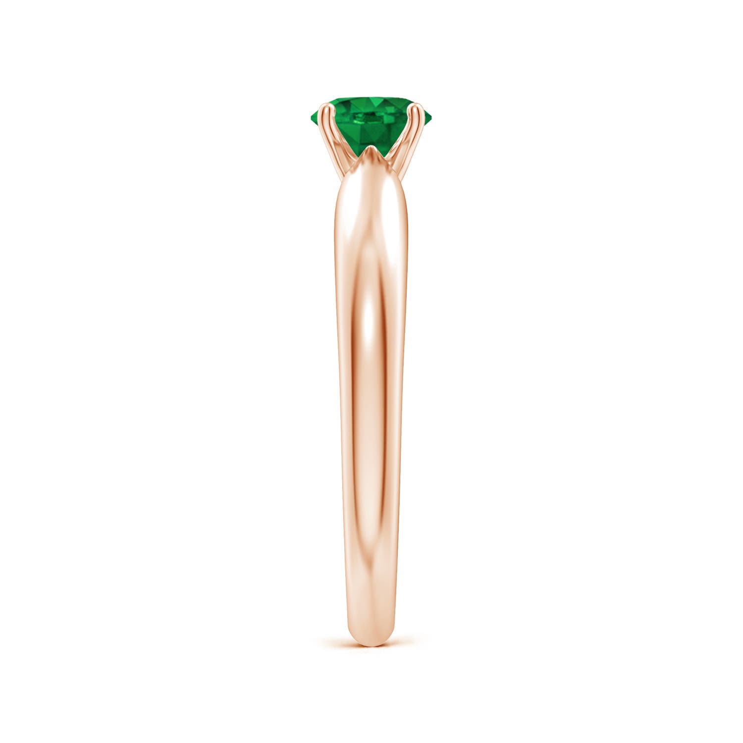 AAA - Emerald / 0.45 CT / 14 KT Rose Gold