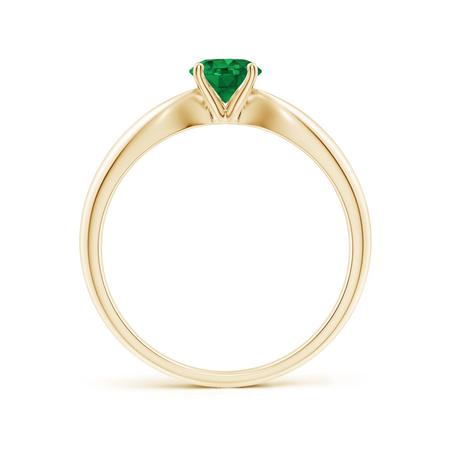 AAA - Emerald / 0.45 CT / 14 KT Yellow Gold