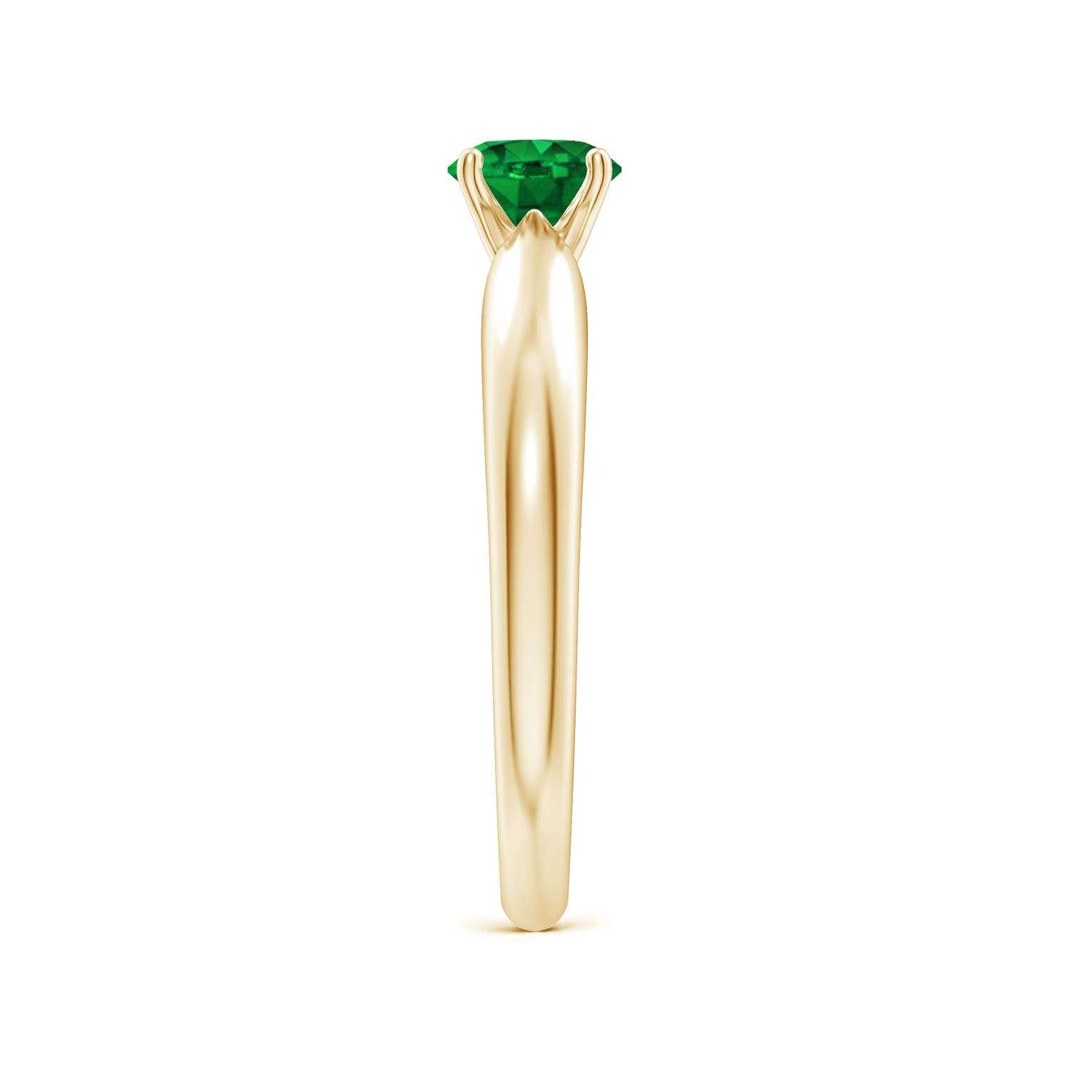 AAAA - Emerald / 0.45 CT / 14 KT Yellow Gold