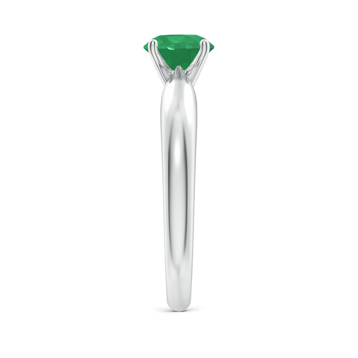 A - Emerald / 0.75 CT / 14 KT White Gold