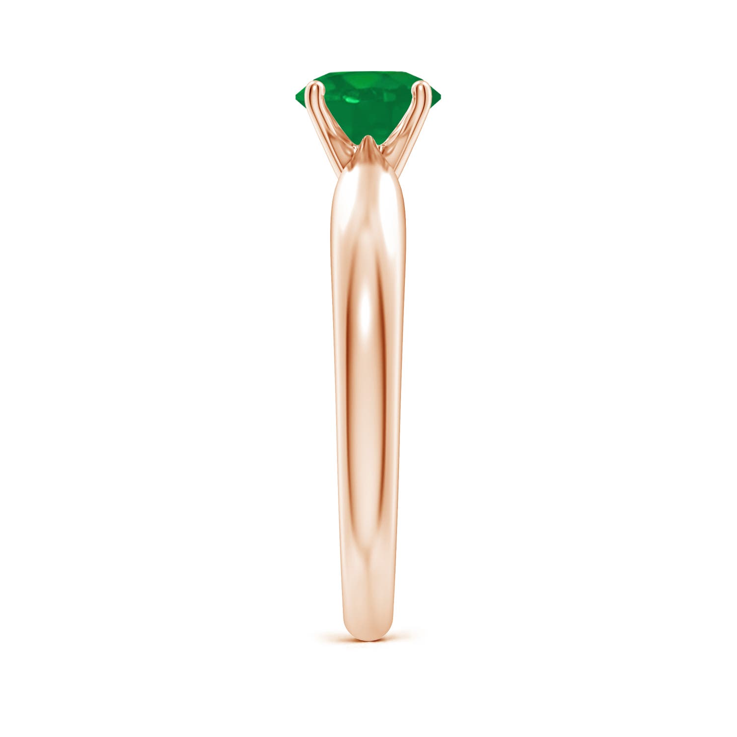 AA - Emerald / 0.75 CT / 14 KT Rose Gold