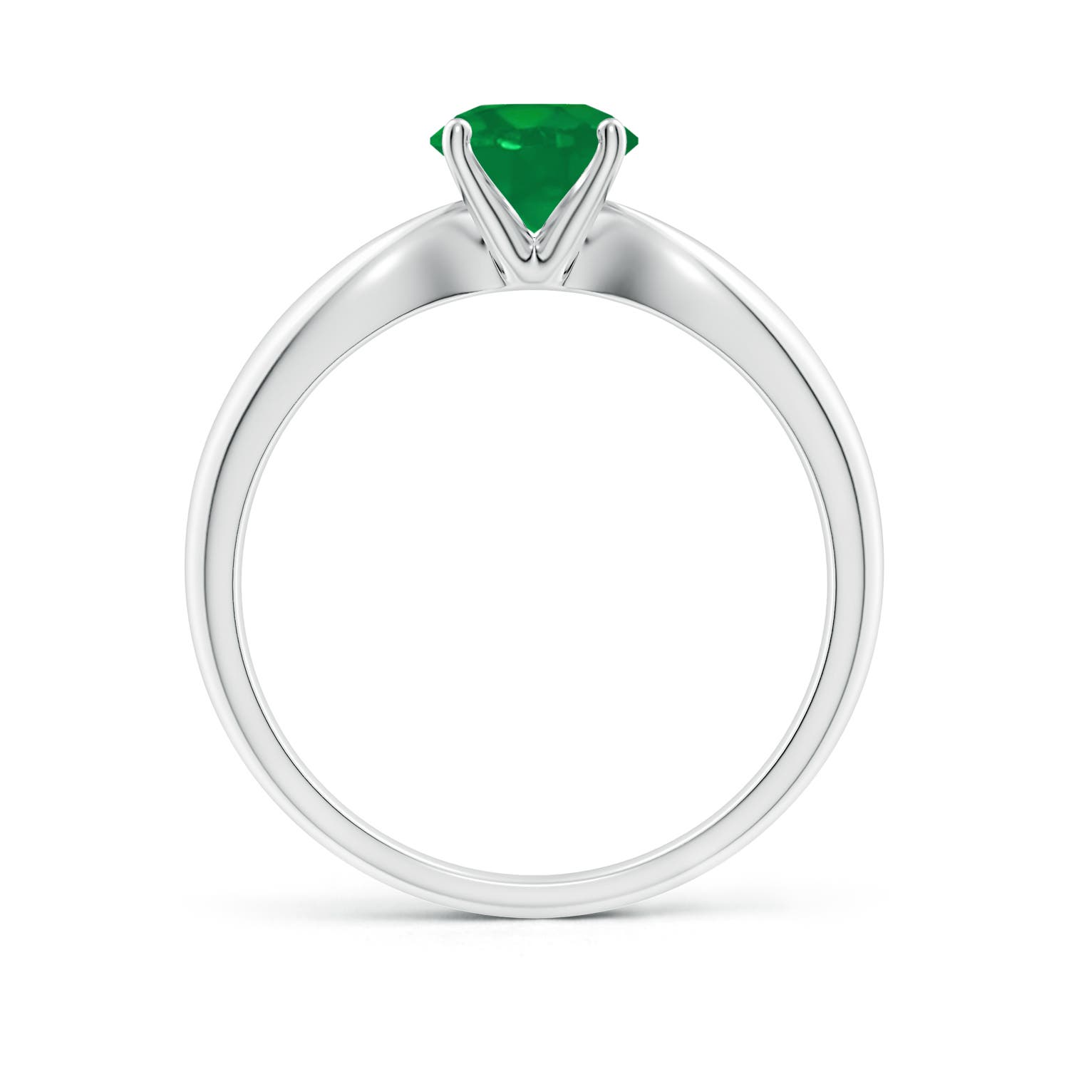 AA - Emerald / 0.75 CT / 14 KT White Gold