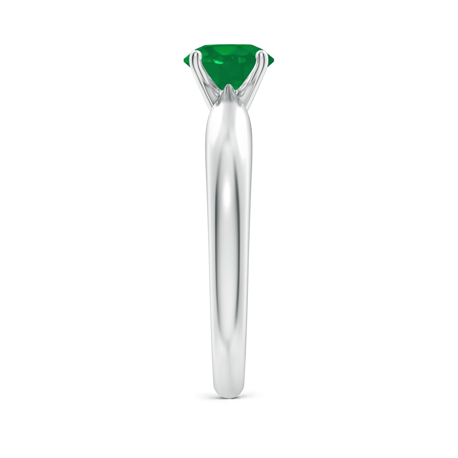 AA - Emerald / 0.75 CT / 14 KT White Gold