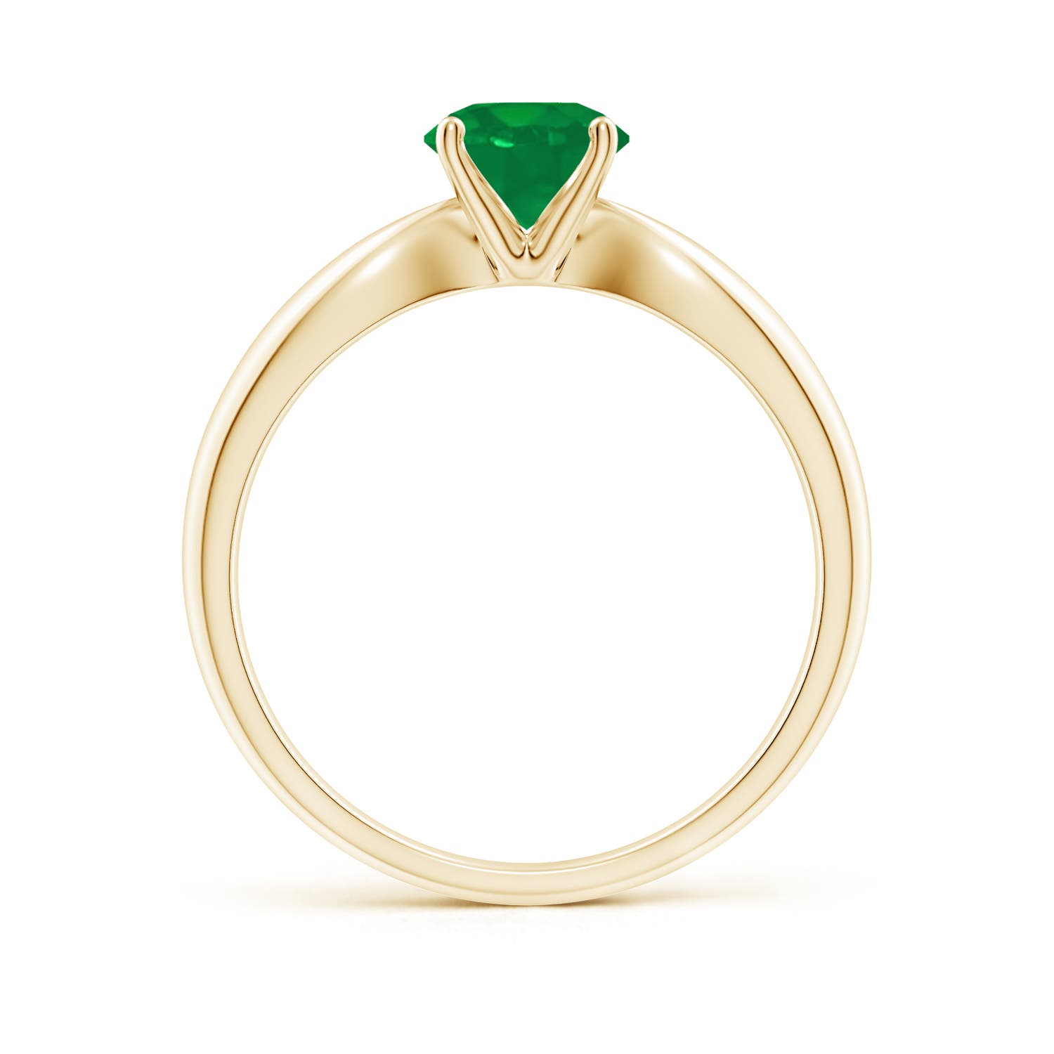 AA - Emerald / 0.75 CT / 14 KT Yellow Gold