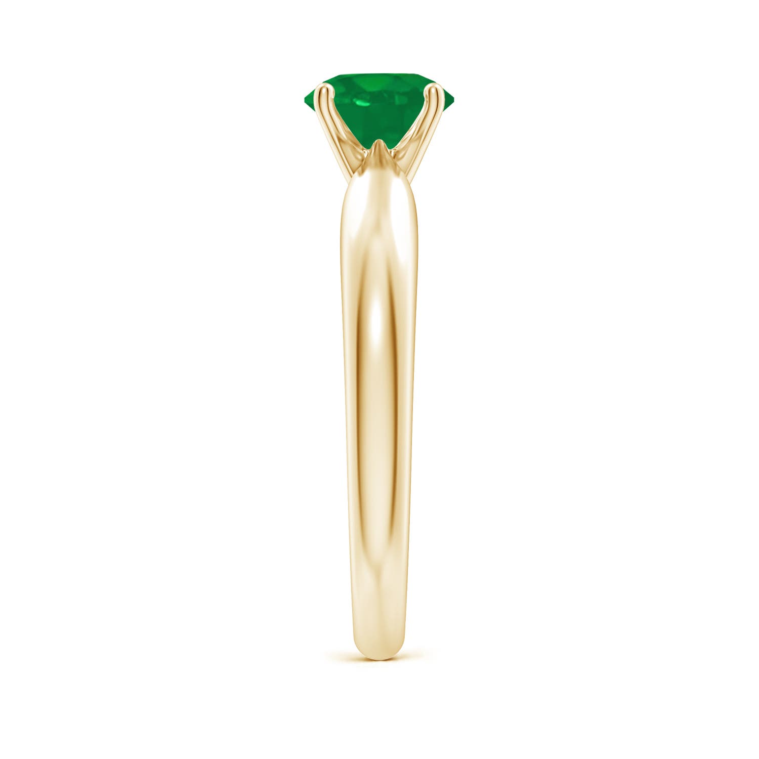 AA - Emerald / 0.75 CT / 14 KT Yellow Gold