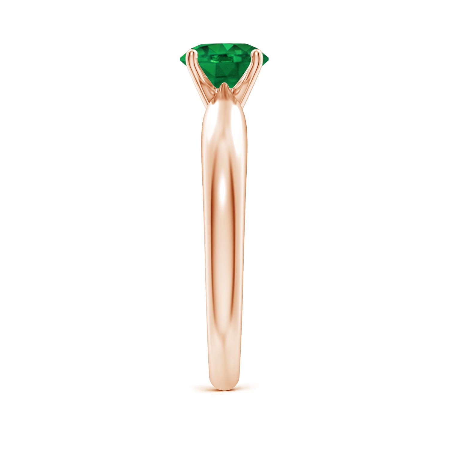 AAA - Emerald / 0.75 CT / 14 KT Rose Gold