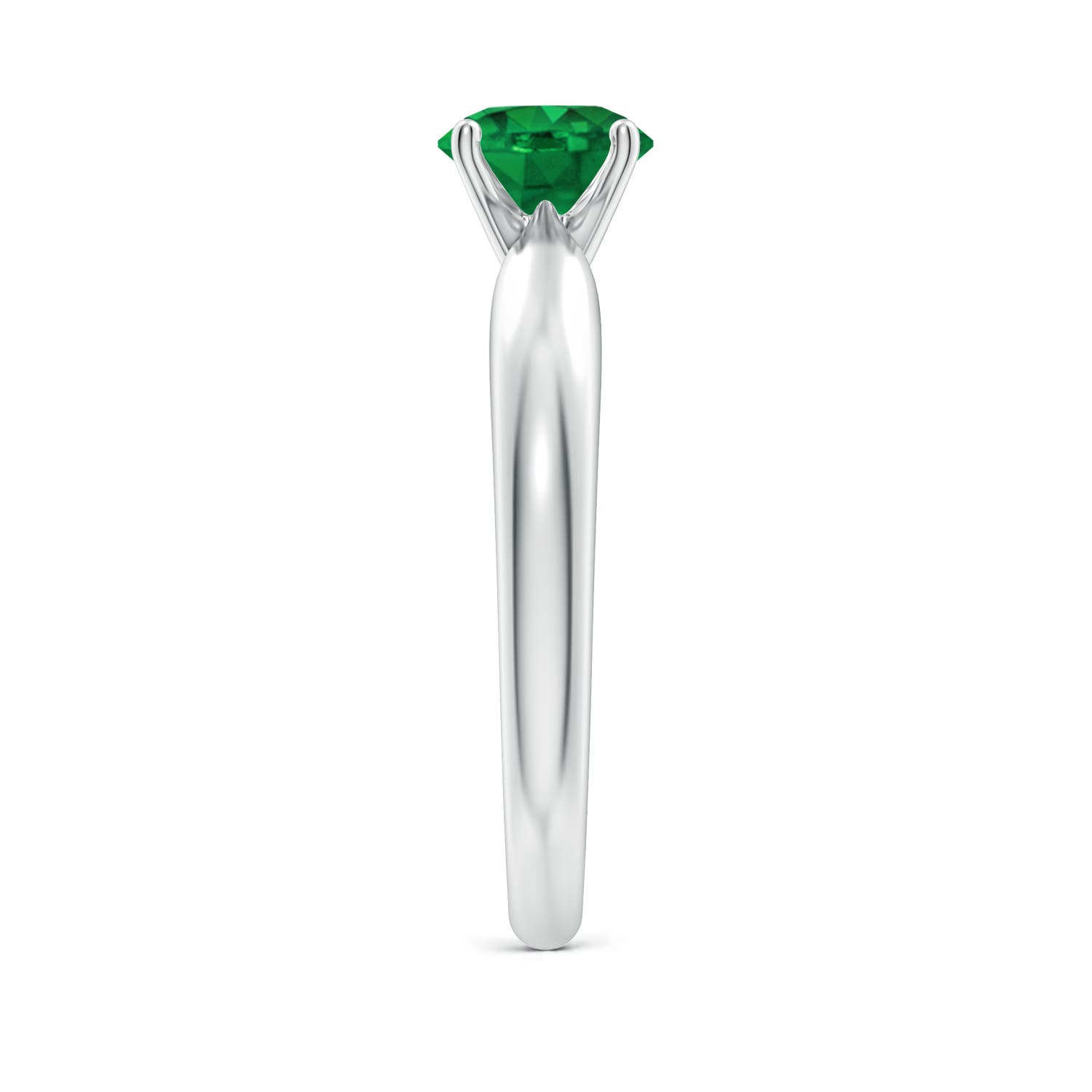 AAA - Emerald / 0.75 CT / 14 KT White Gold