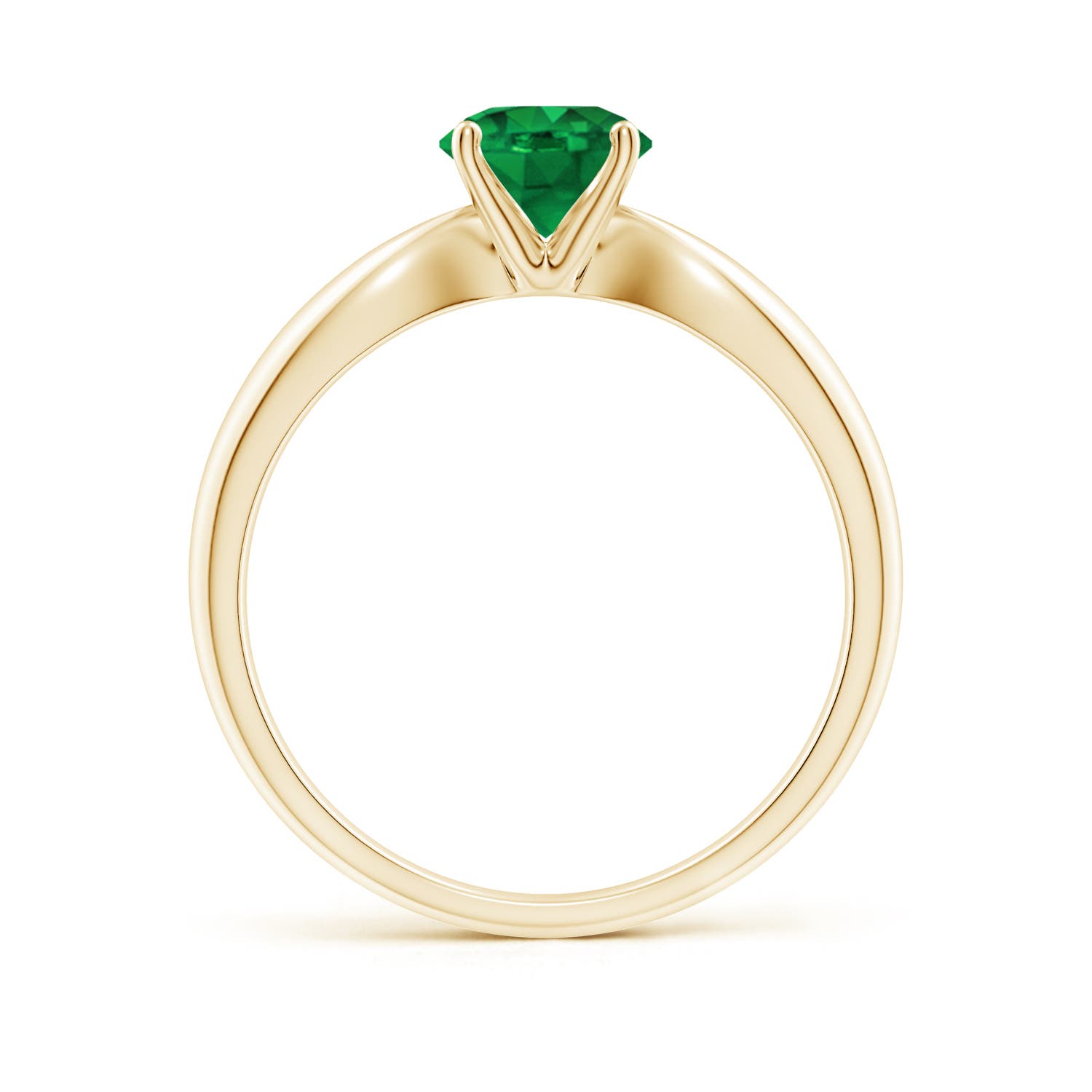 AAA - Emerald / 0.75 CT / 14 KT Yellow Gold