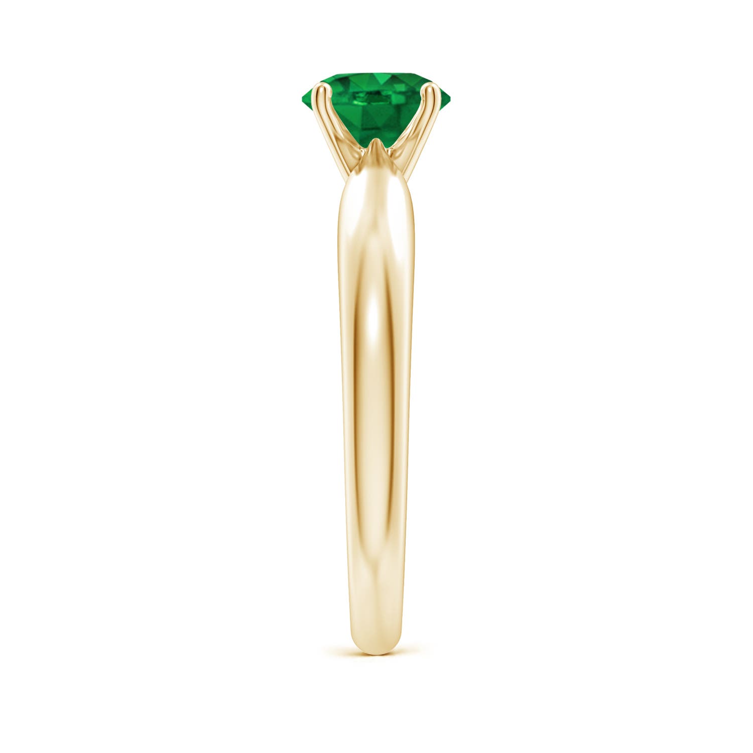 AAA - Emerald / 0.75 CT / 14 KT Yellow Gold