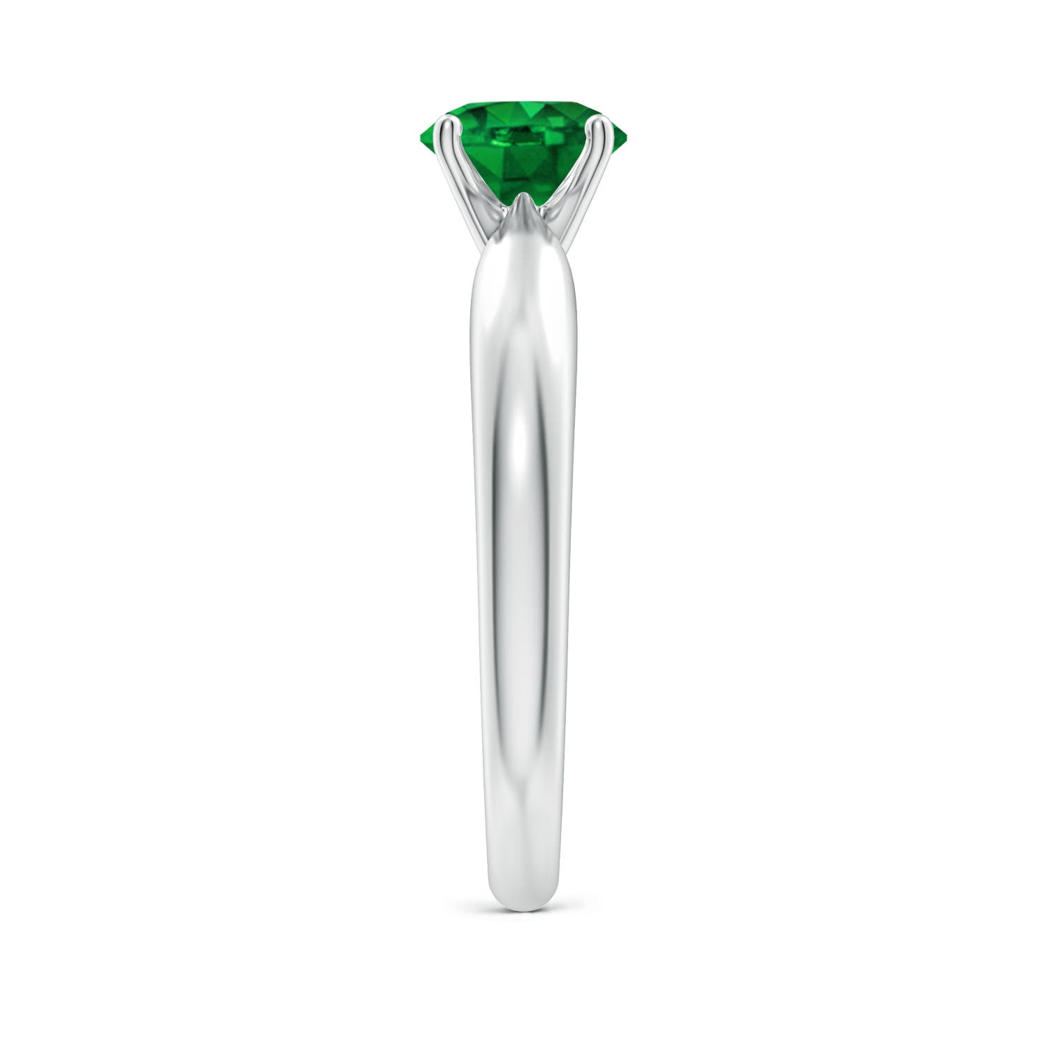 AAAA - Emerald / 0.75 CT / 14 KT White Gold