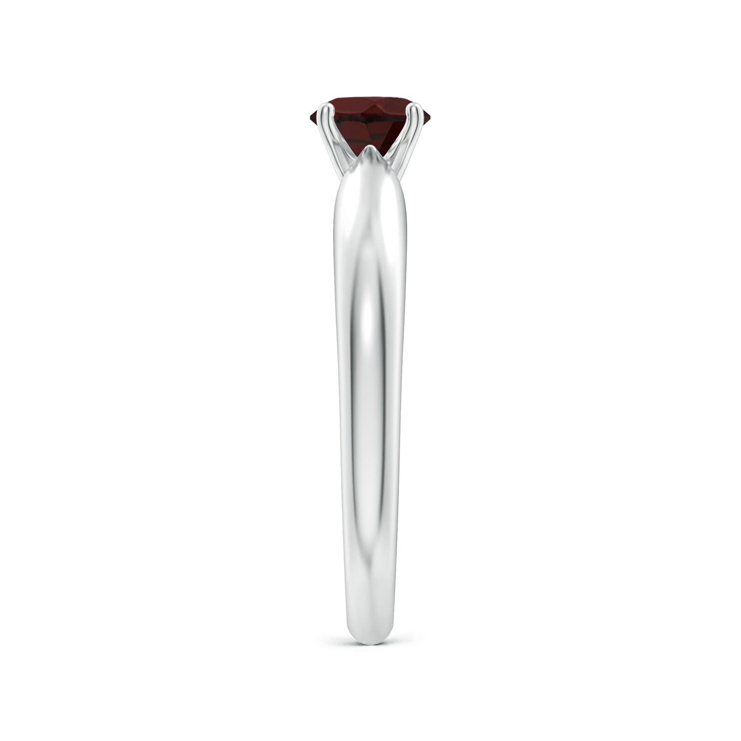 A - Garnet / 0.6 CT / 14 KT White Gold