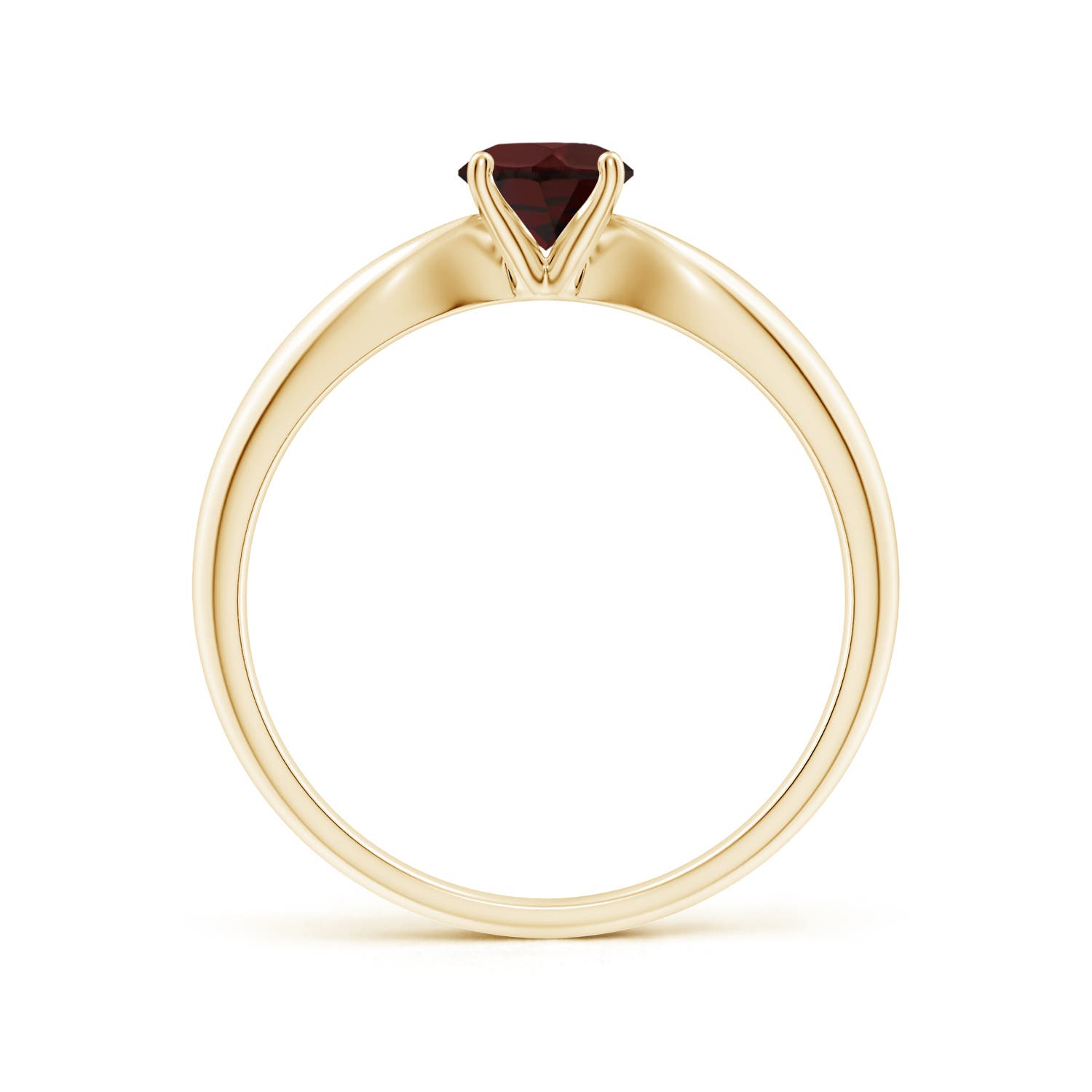 A - Garnet / 0.6 CT / 14 KT Yellow Gold