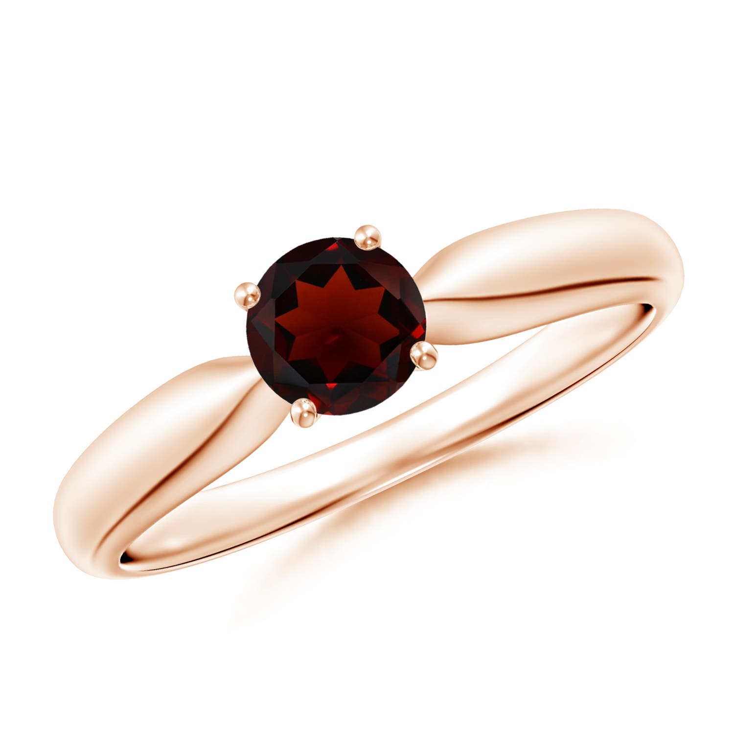 AA - Garnet / 0.6 CT / 14 KT Rose Gold