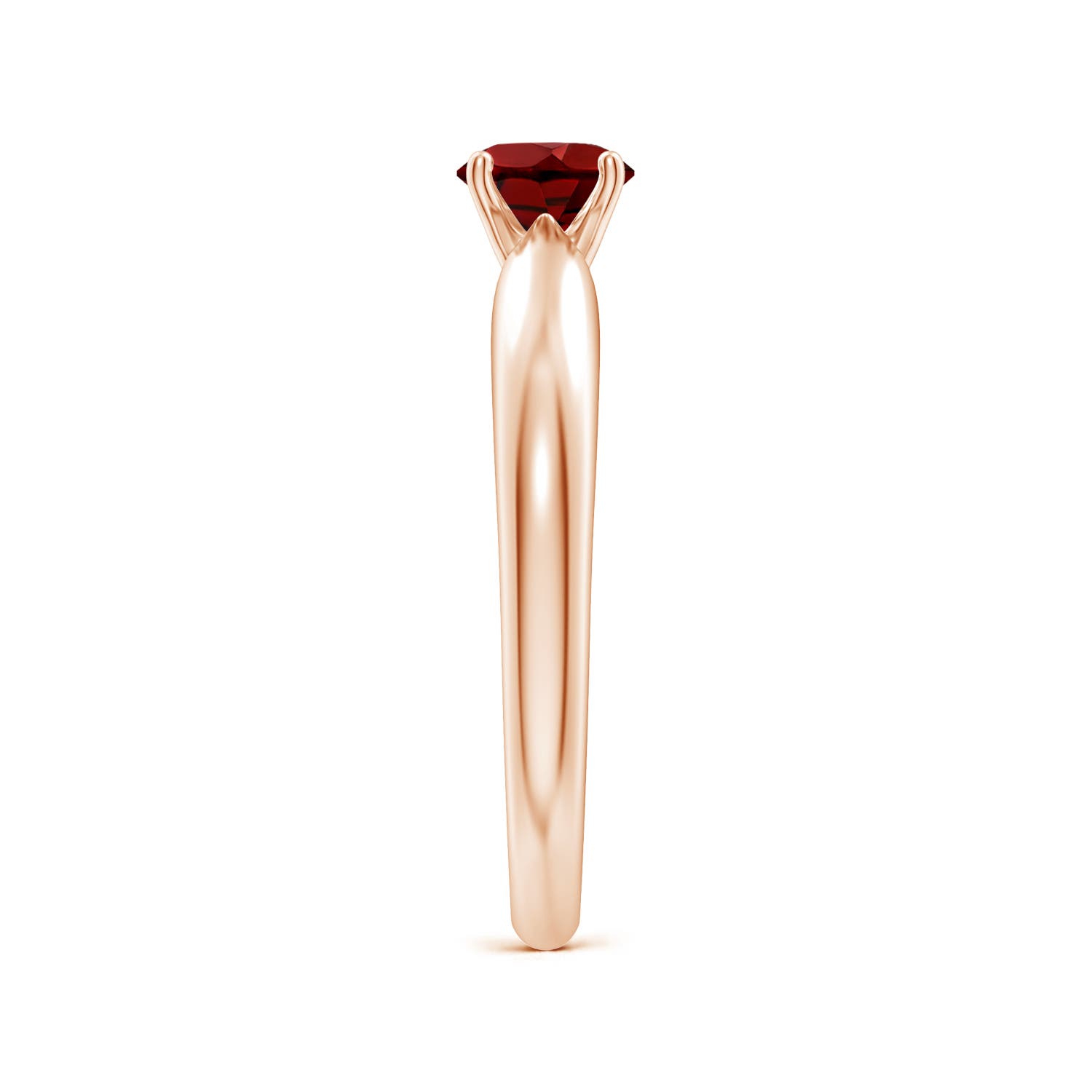 AAAA - Garnet / 0.6 CT / 14 KT Rose Gold