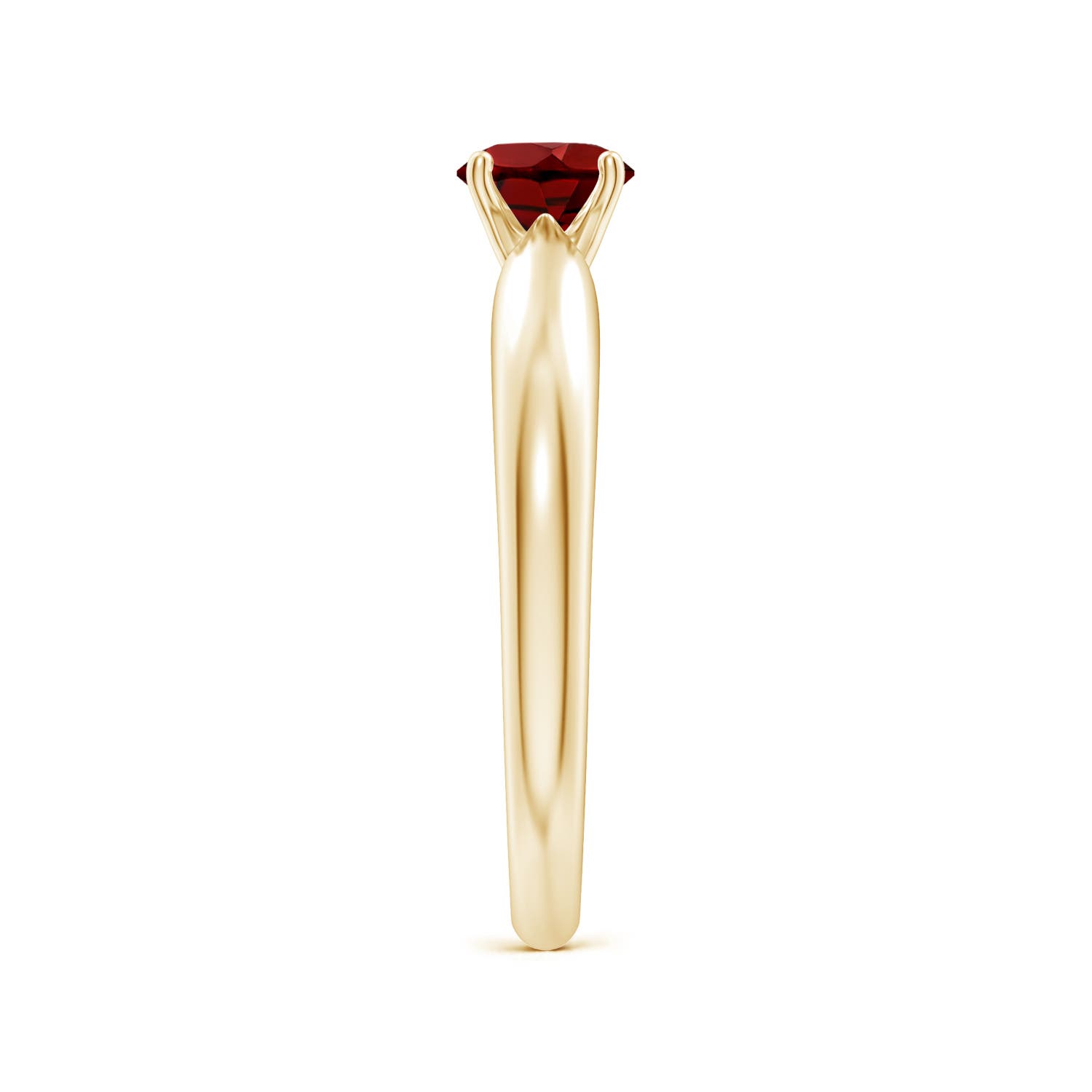 AAAA - Garnet / 0.6 CT / 14 KT Yellow Gold