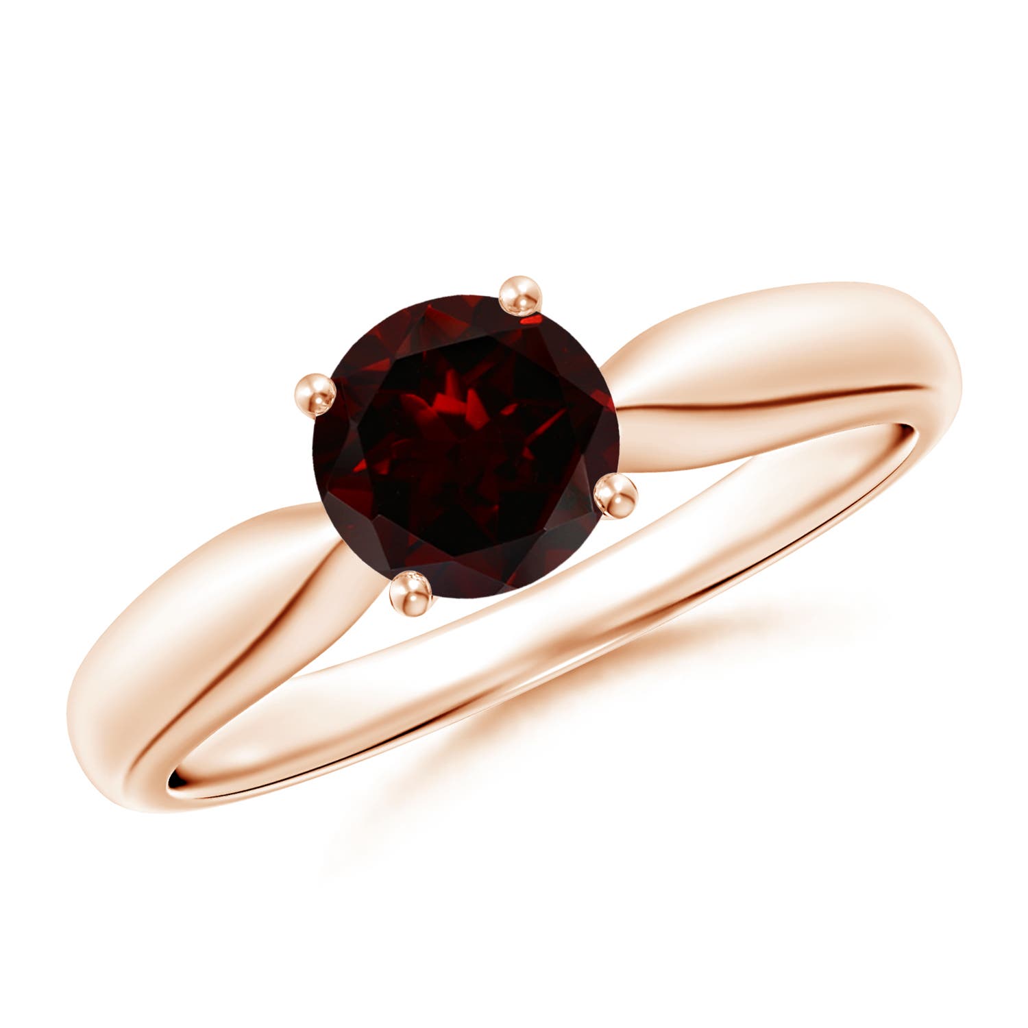 A - Garnet / 1 CT / 14 KT Rose Gold