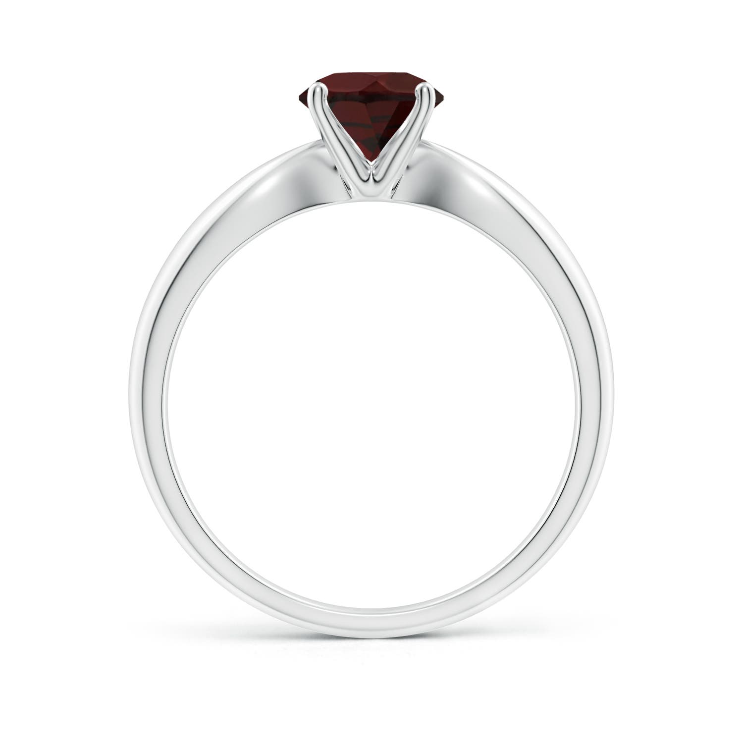 A - Garnet / 1 CT / 14 KT White Gold