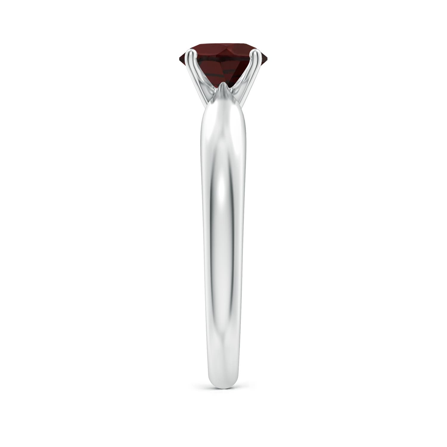 A - Garnet / 1 CT / 14 KT White Gold