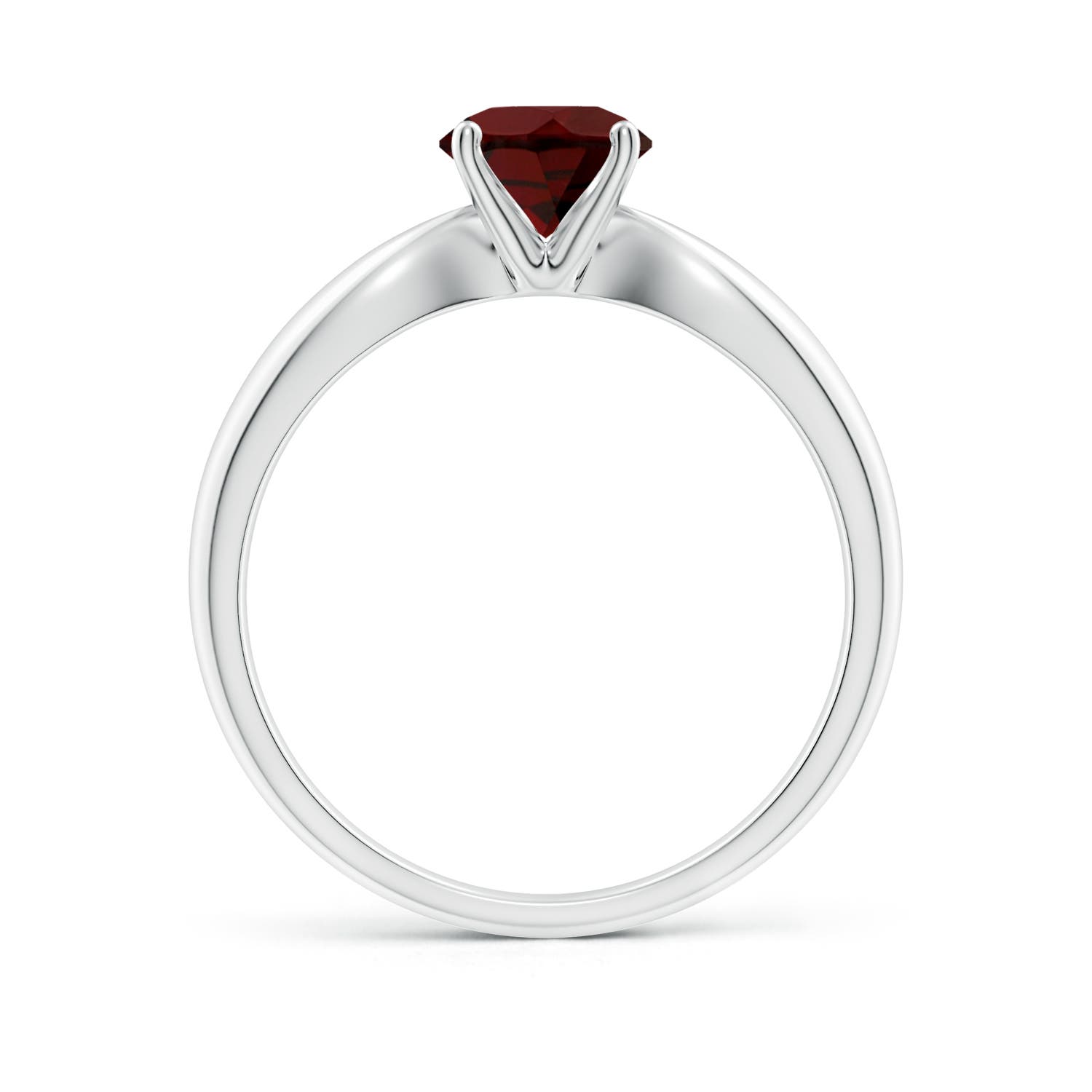 AA - Garnet / 1 CT / 14 KT White Gold