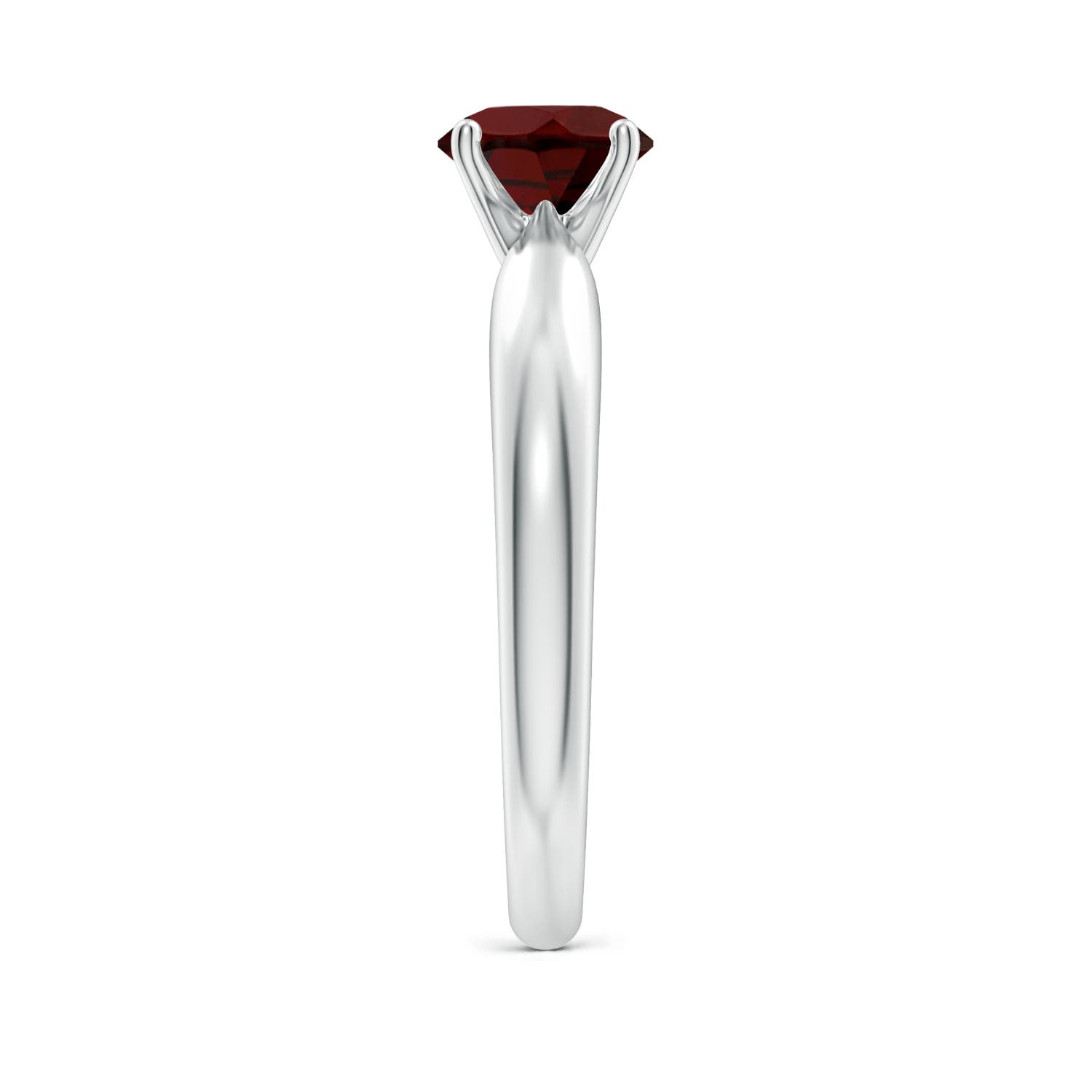 AA - Garnet / 1 CT / 14 KT White Gold