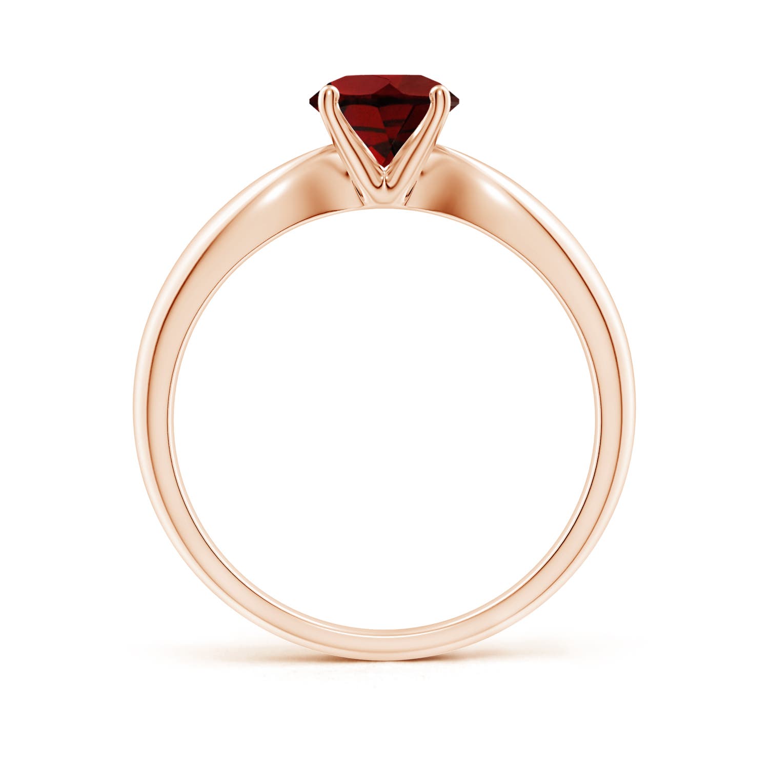 AAA - Garnet / 1 CT / 14 KT Rose Gold