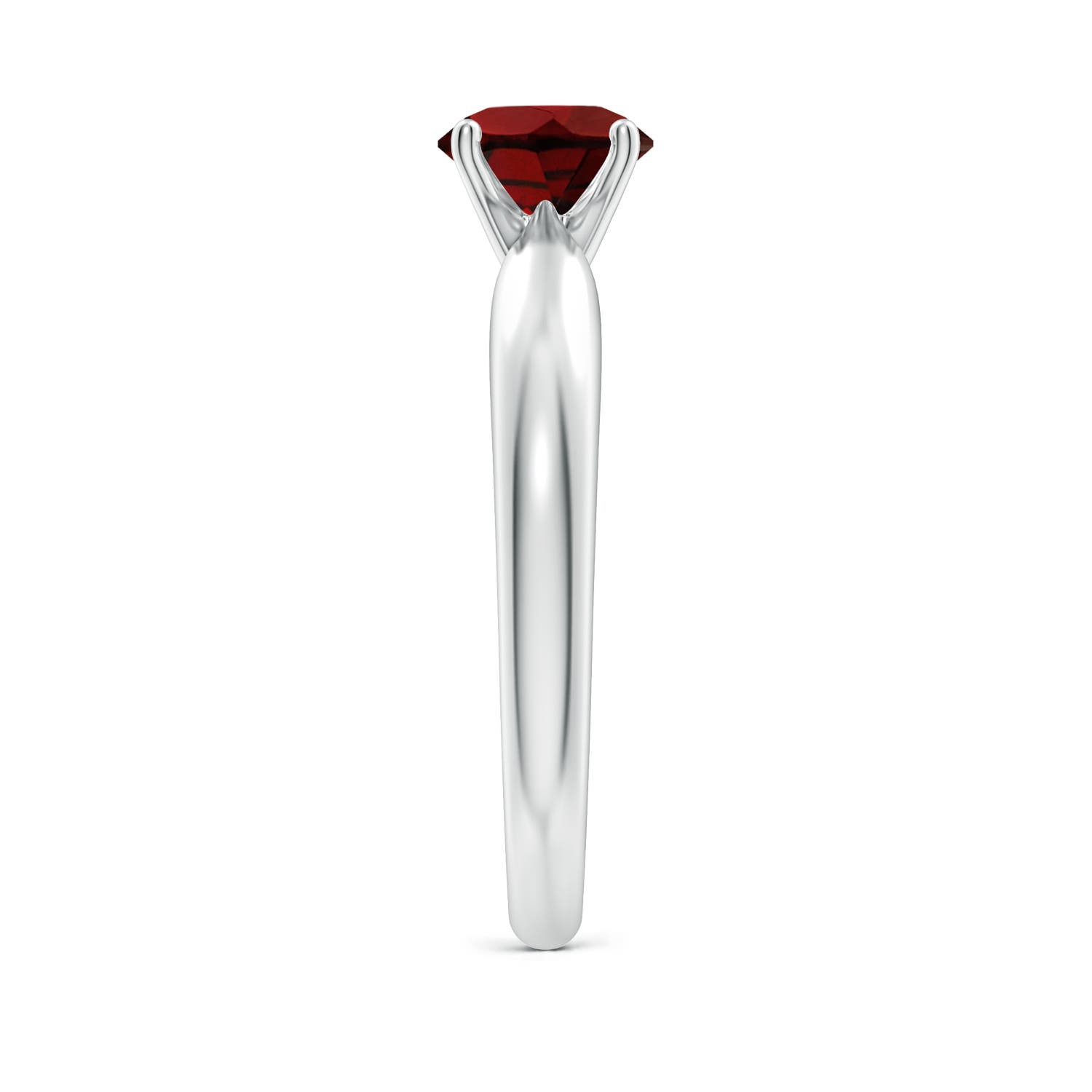 AAA - Garnet / 1 CT / 14 KT White Gold