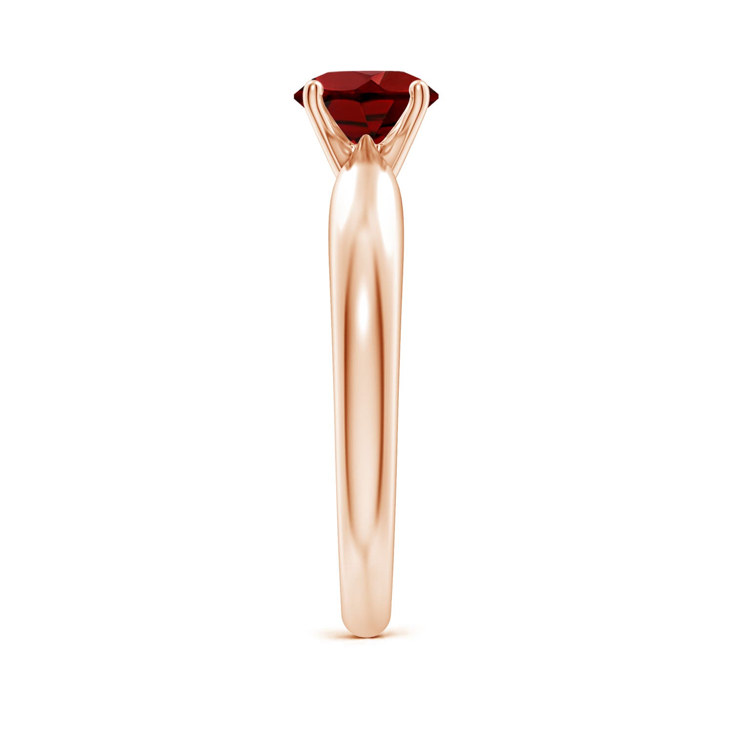 AAAA - Garnet / 1 CT / 14 KT Rose Gold