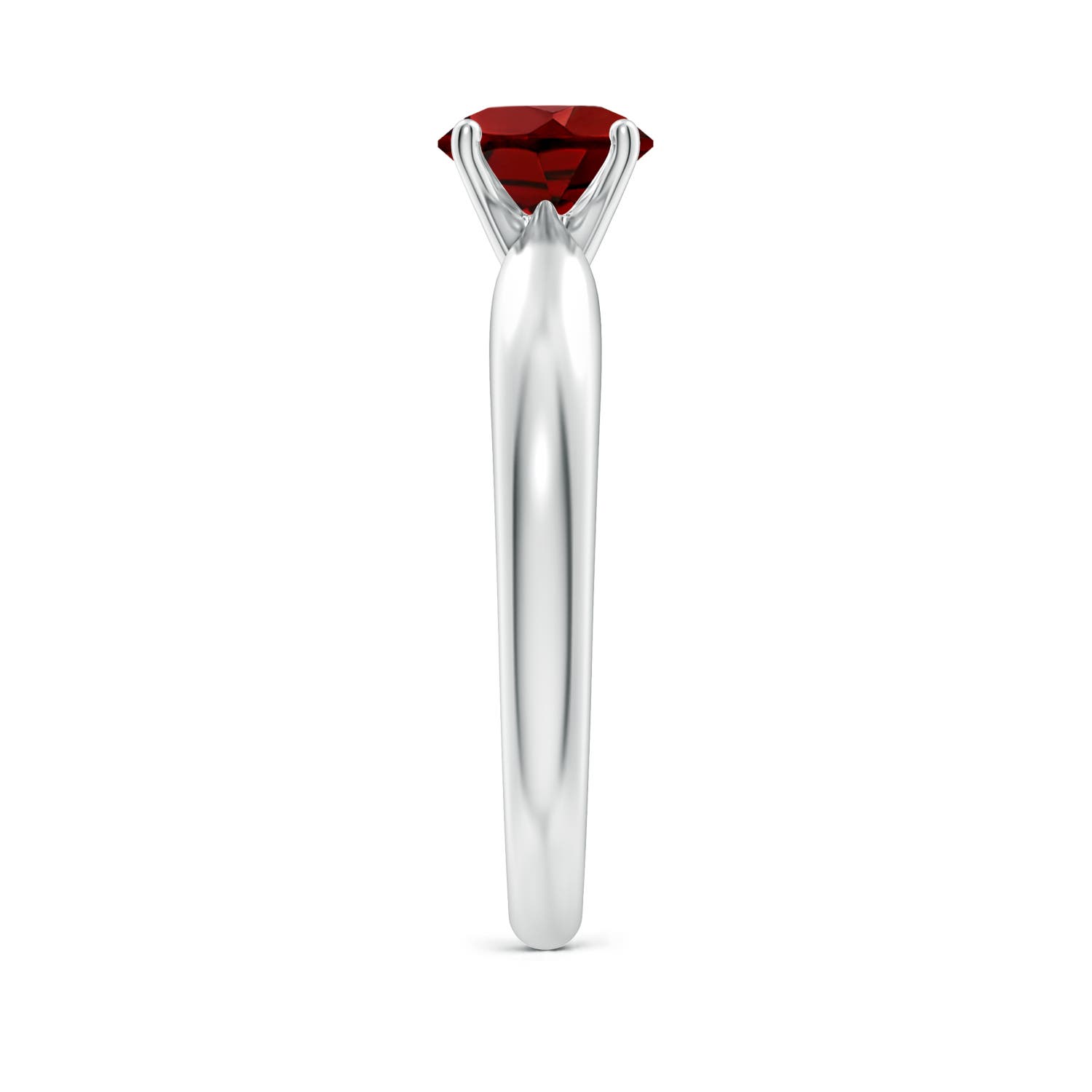 AAAA - Garnet / 1 CT / 14 KT White Gold