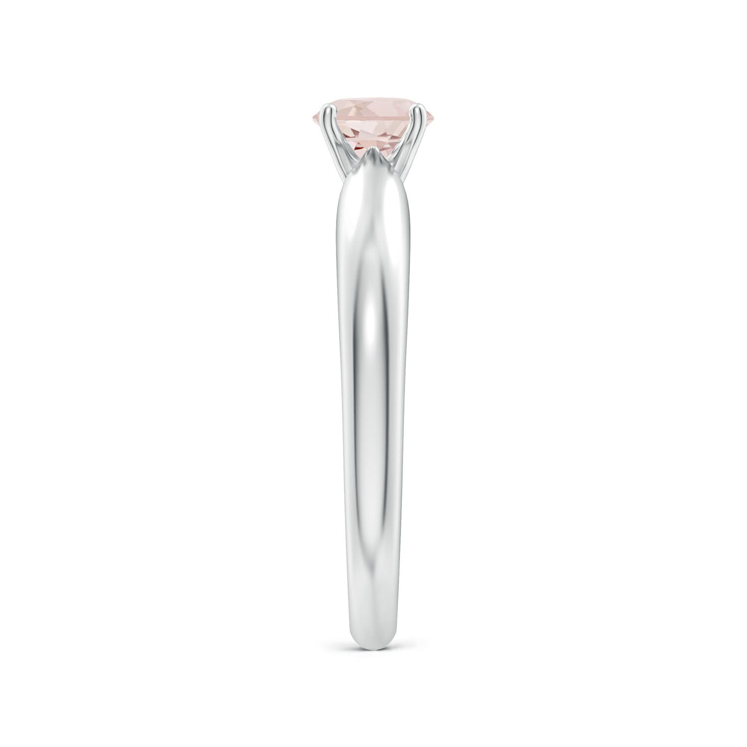 A - Morganite / 0.42 CT / 14 KT White Gold