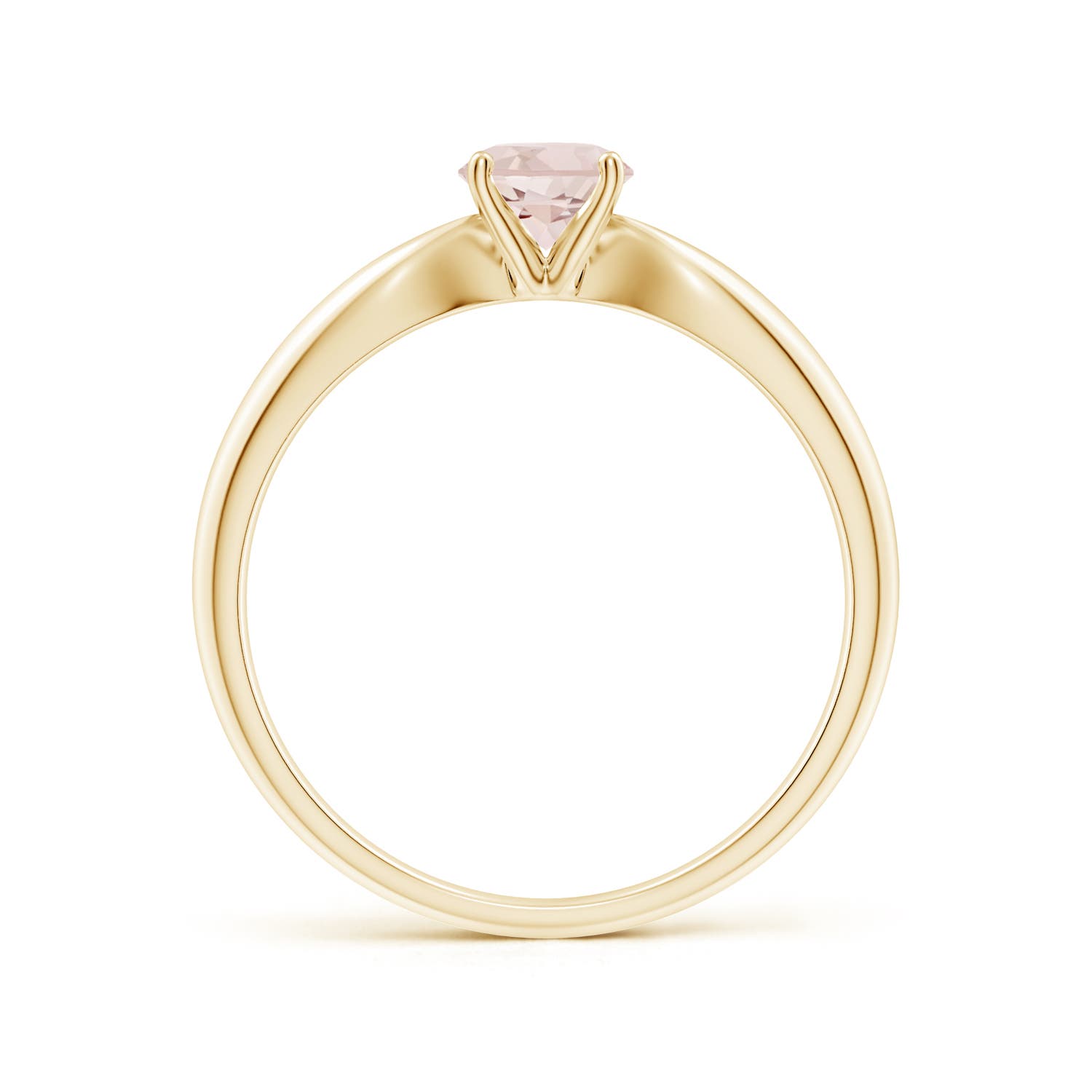 A - Morganite / 0.42 CT / 14 KT Yellow Gold