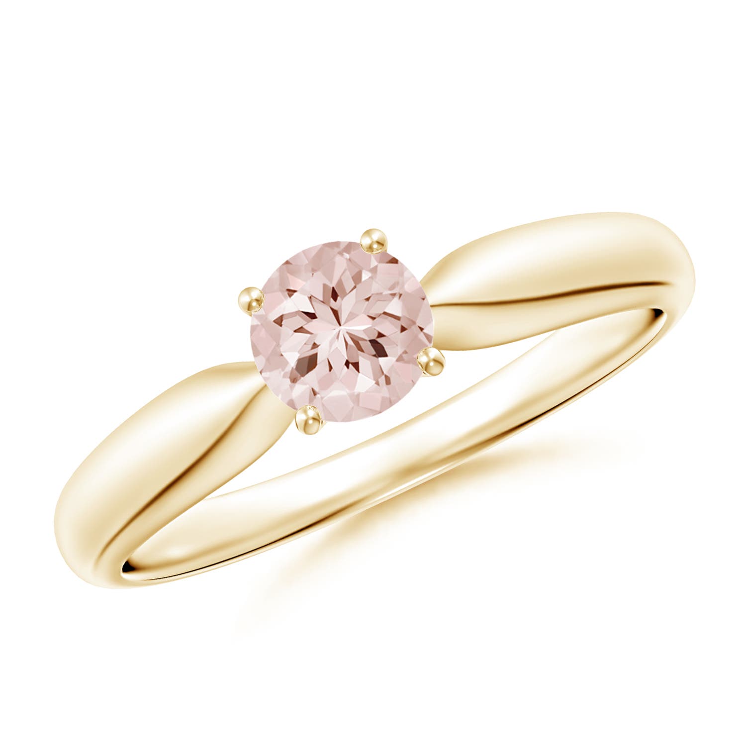 AA - Morganite / 0.42 CT / 14 KT Yellow Gold