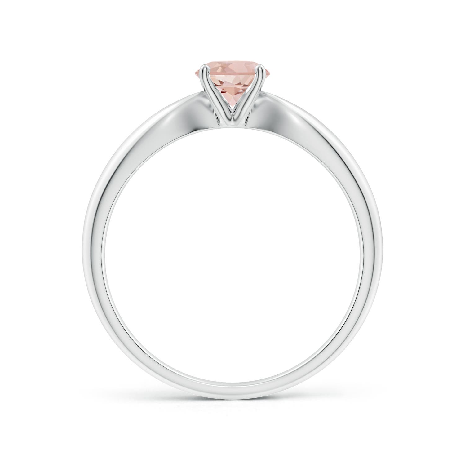 AAA - Morganite / 0.42 CT / 14 KT White Gold