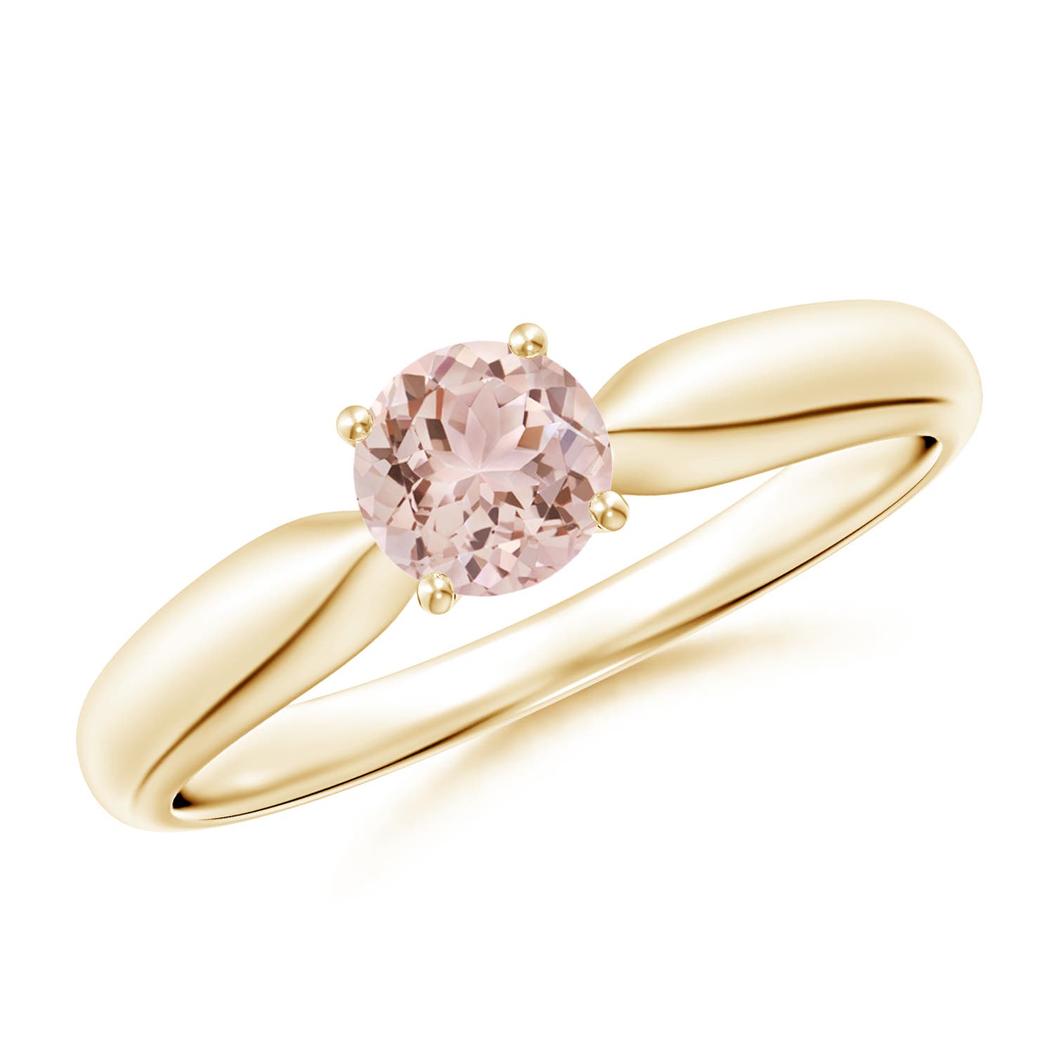 AAA - Morganite / 0.42 CT / 14 KT Yellow Gold