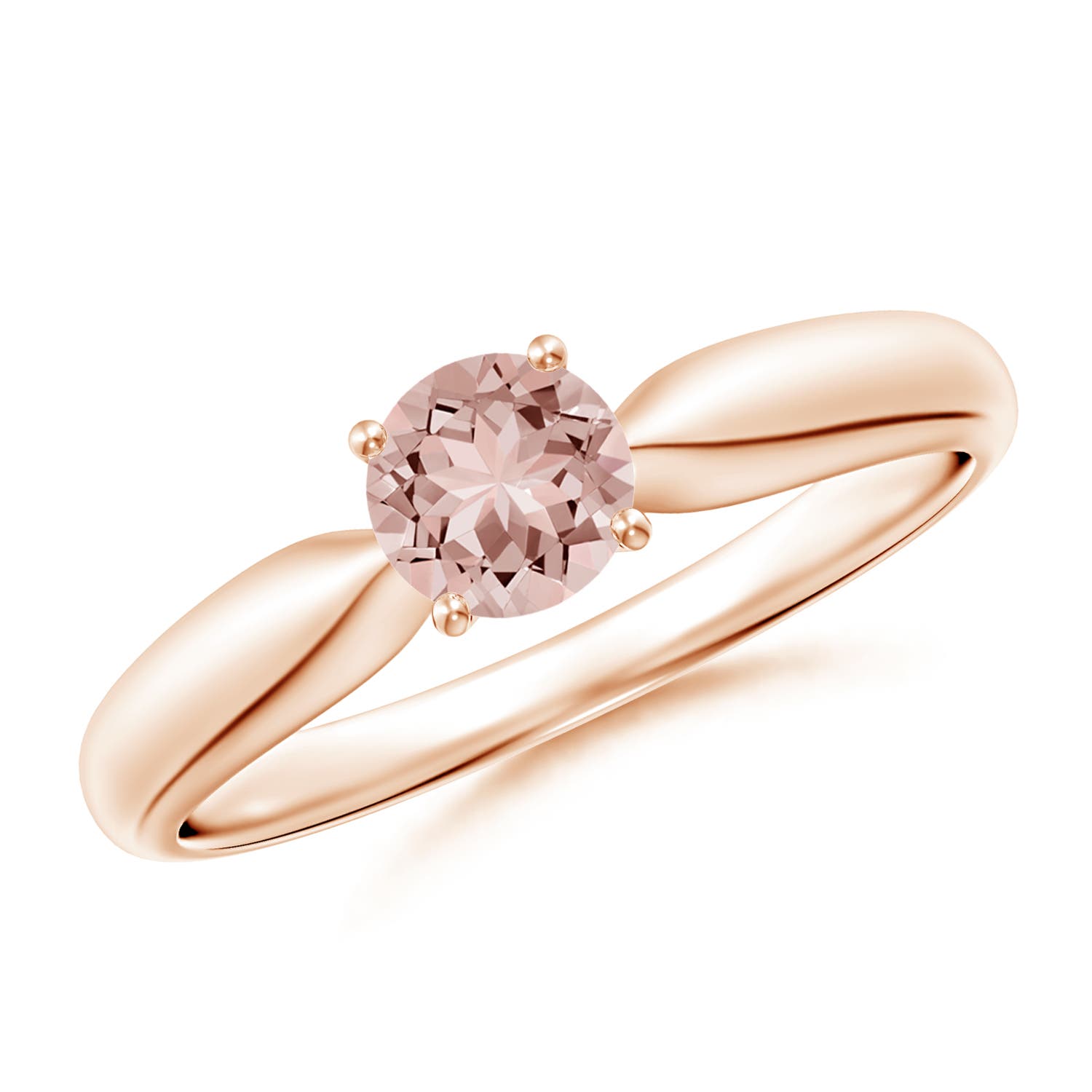 AAAA - Morganite / 0.42 CT / 14 KT Rose Gold