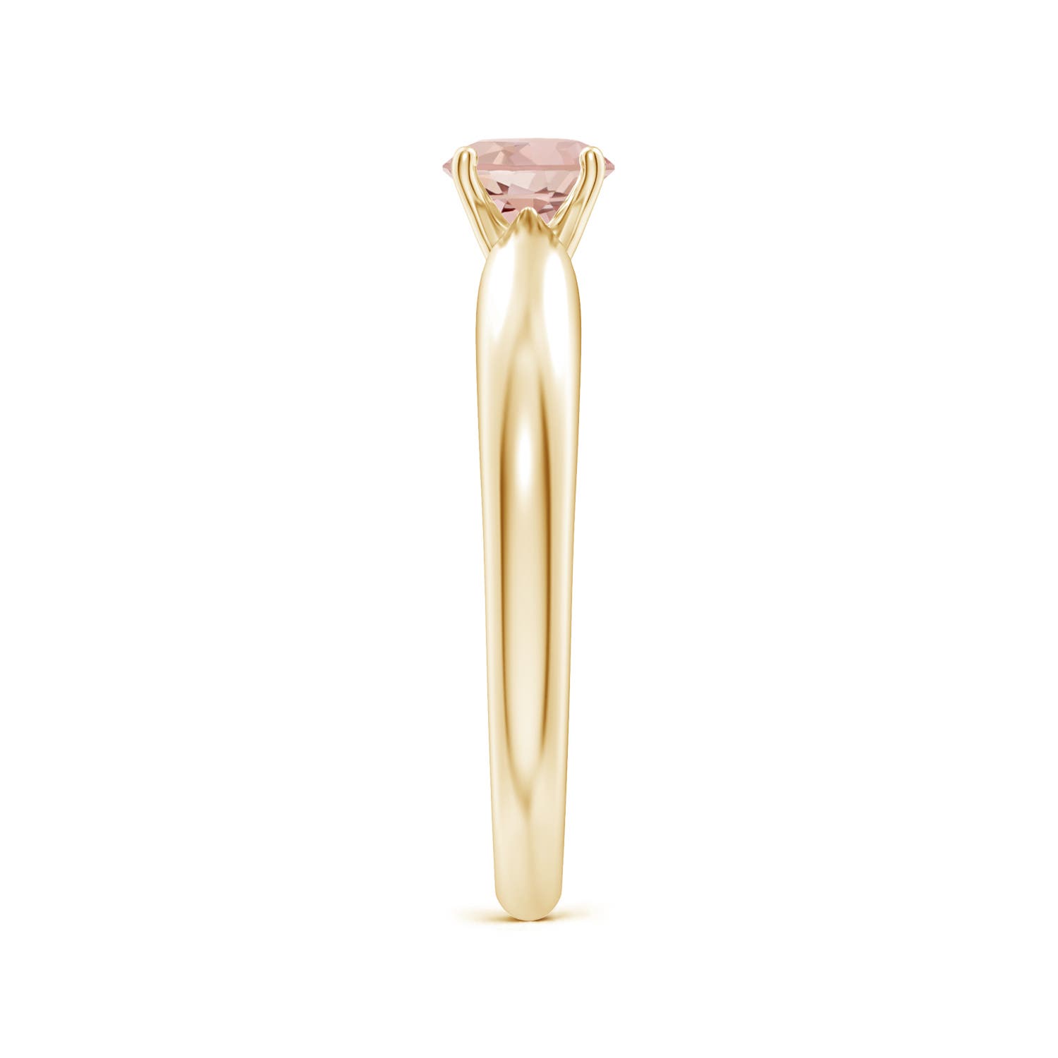 AAAA - Morganite / 0.42 CT / 14 KT Yellow Gold