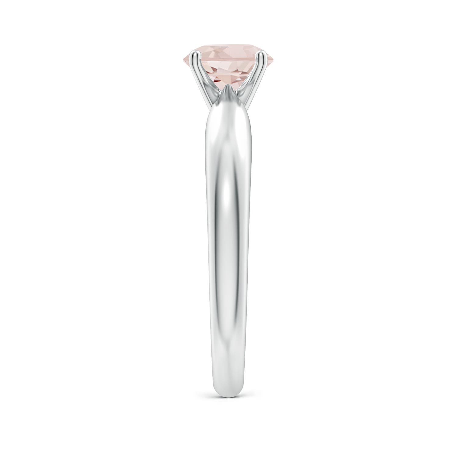 A - Morganite / 0.7 CT / 14 KT White Gold