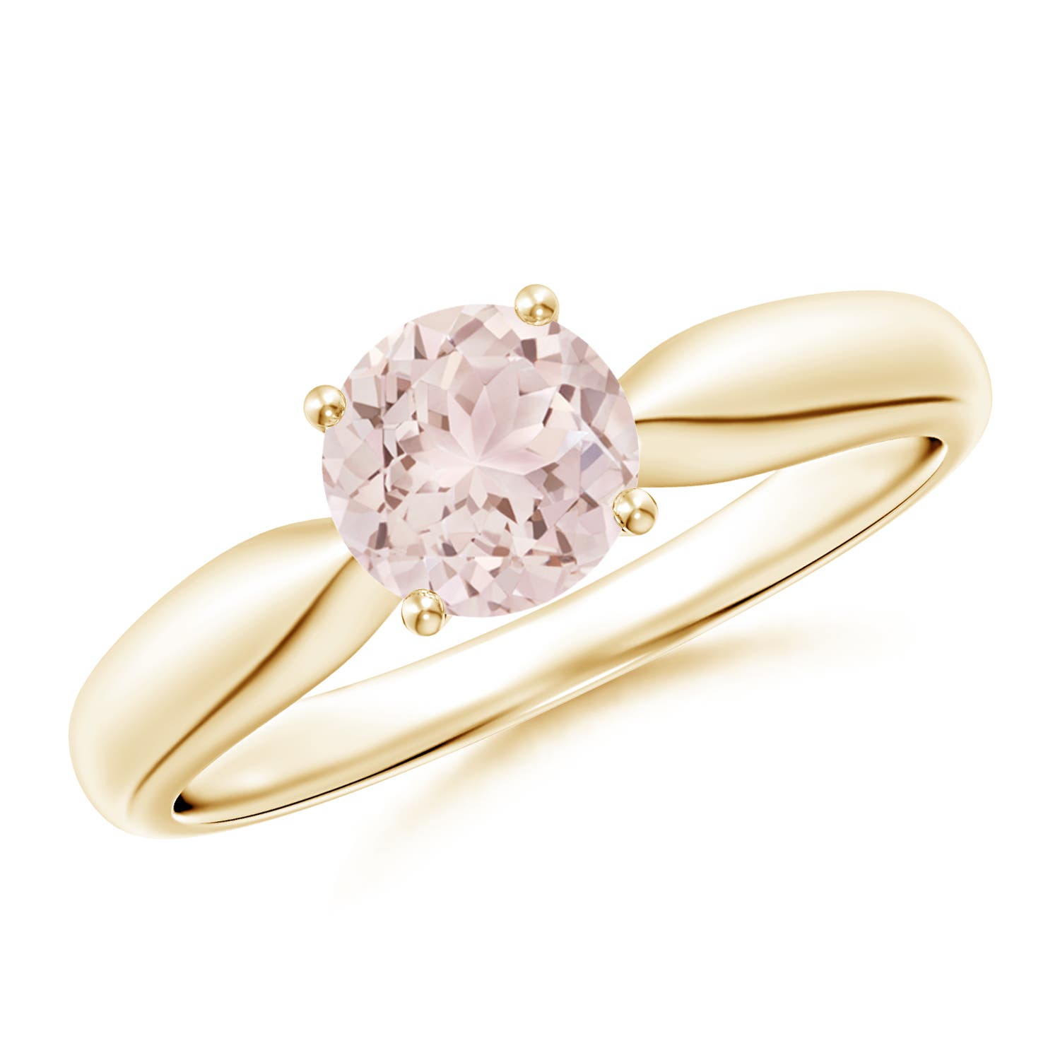 A - Morganite / 0.7 CT / 14 KT Yellow Gold