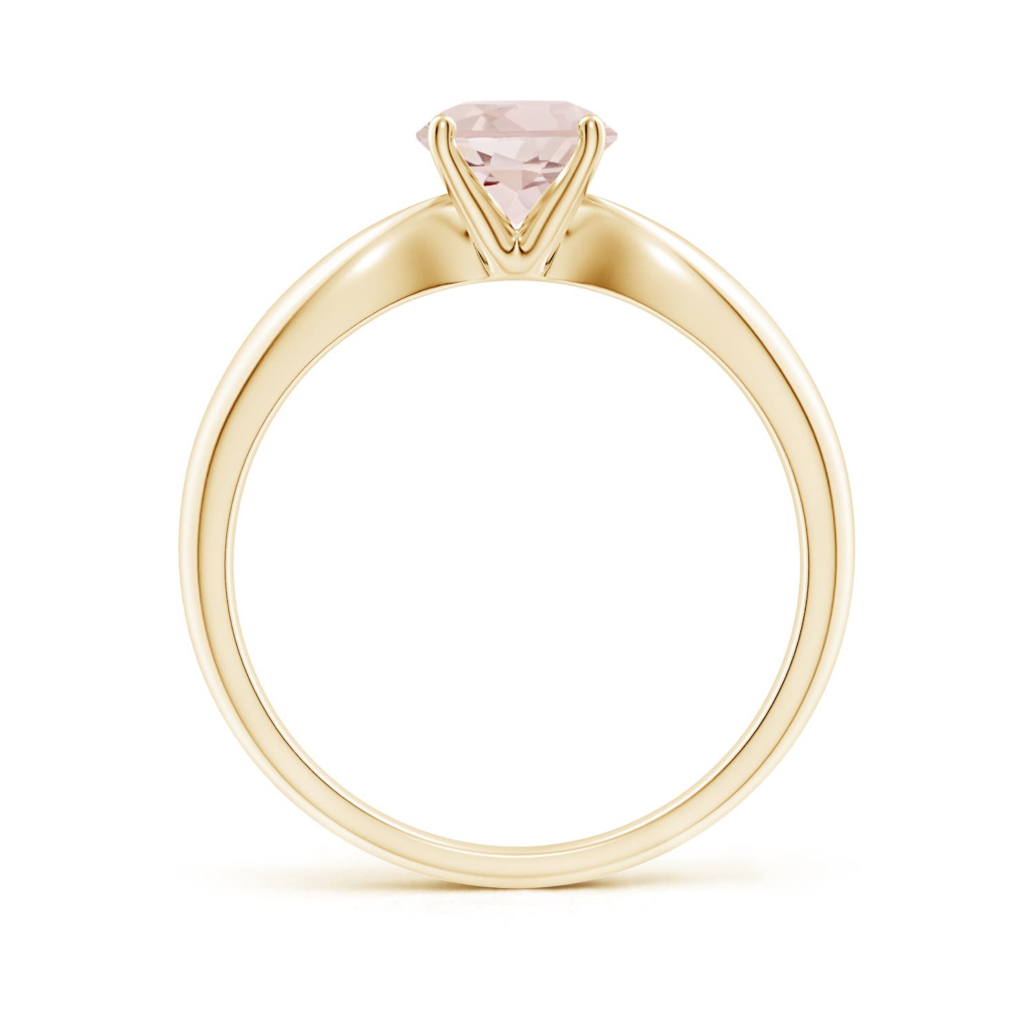 A - Morganite / 0.7 CT / 14 KT Yellow Gold