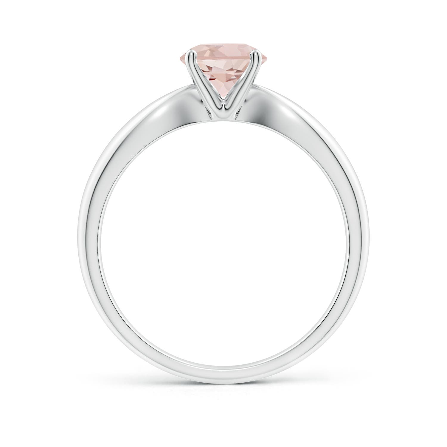 AA - Morganite / 0.7 CT / 14 KT White Gold