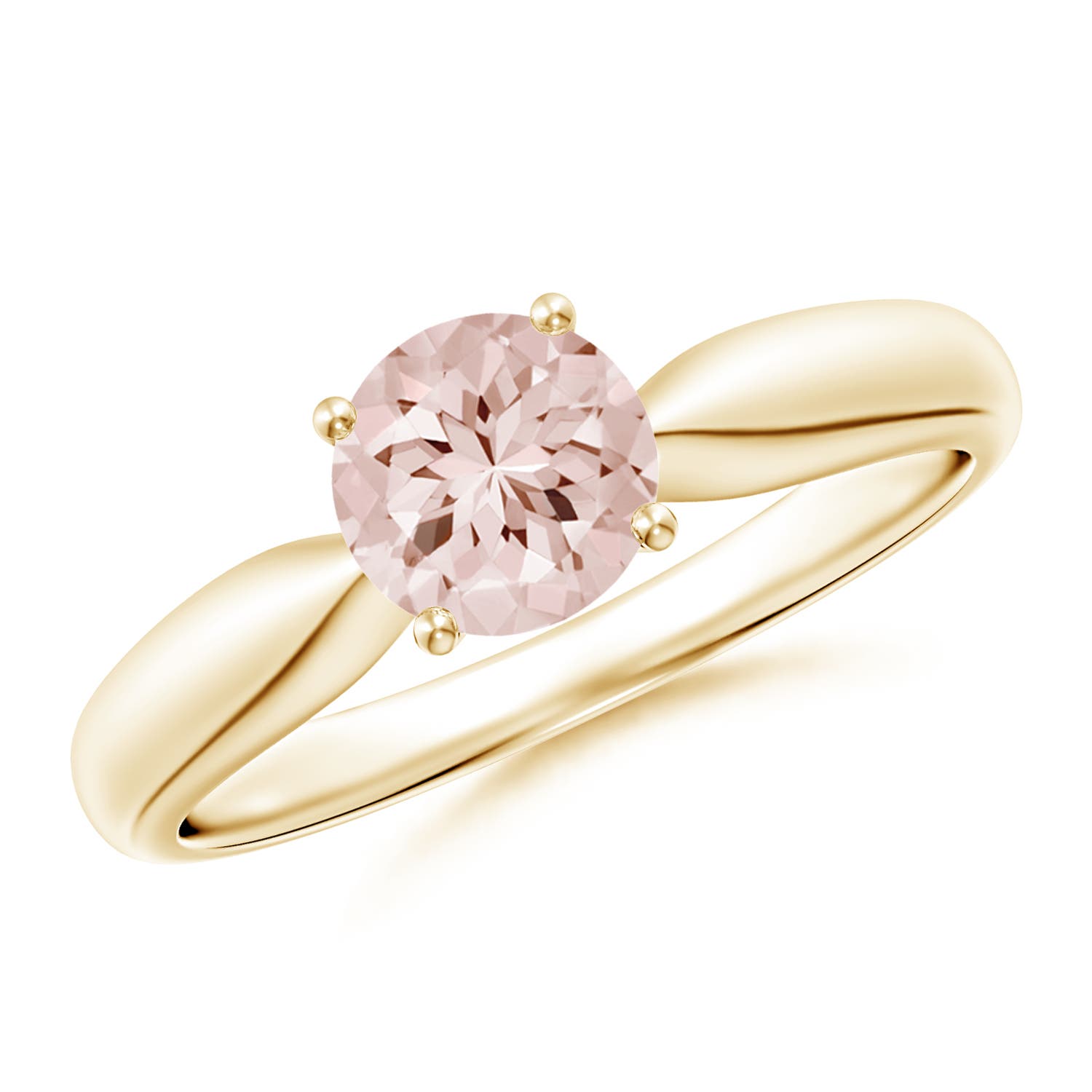 AA - Morganite / 0.7 CT / 14 KT Yellow Gold