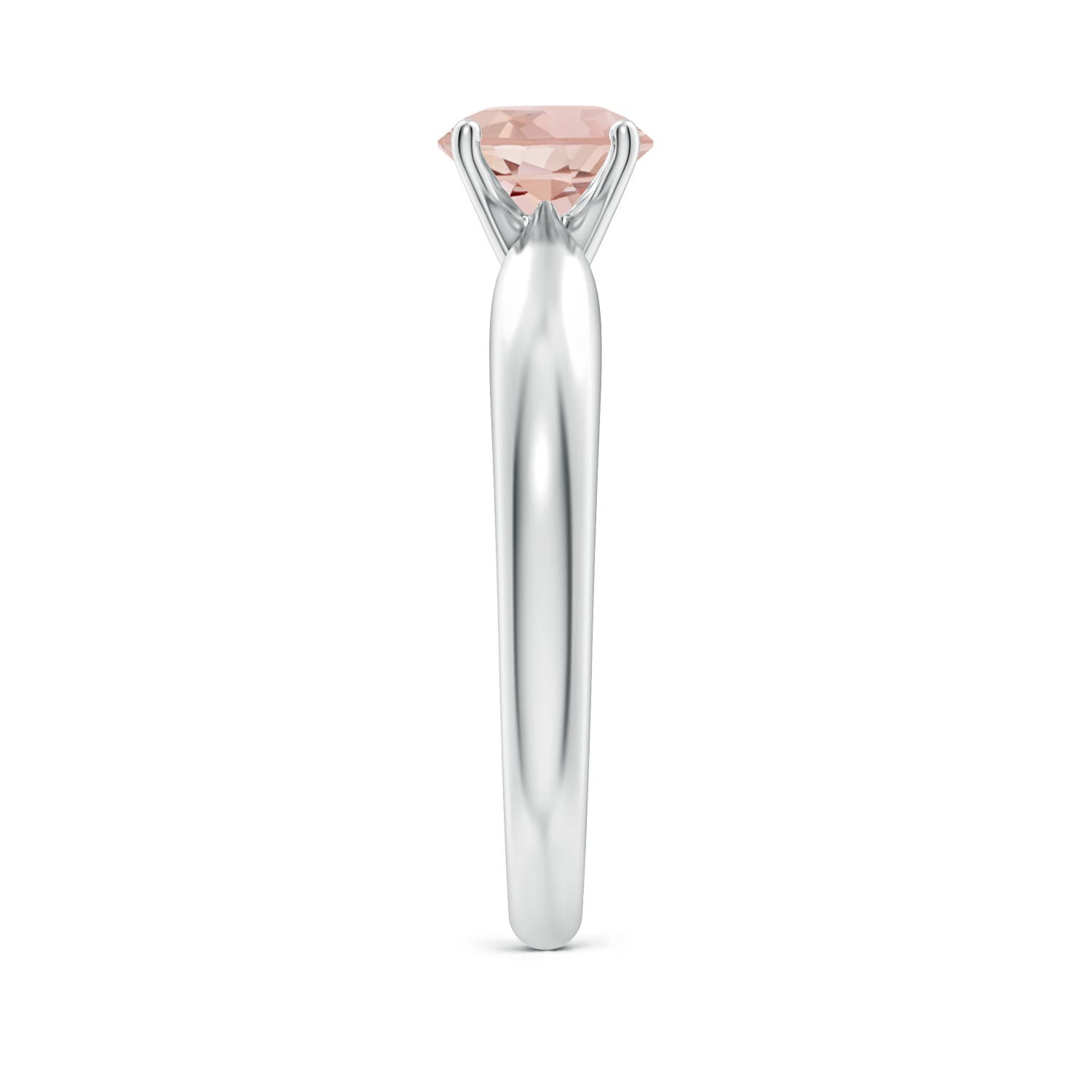 AAA - Morganite / 0.7 CT / 14 KT White Gold