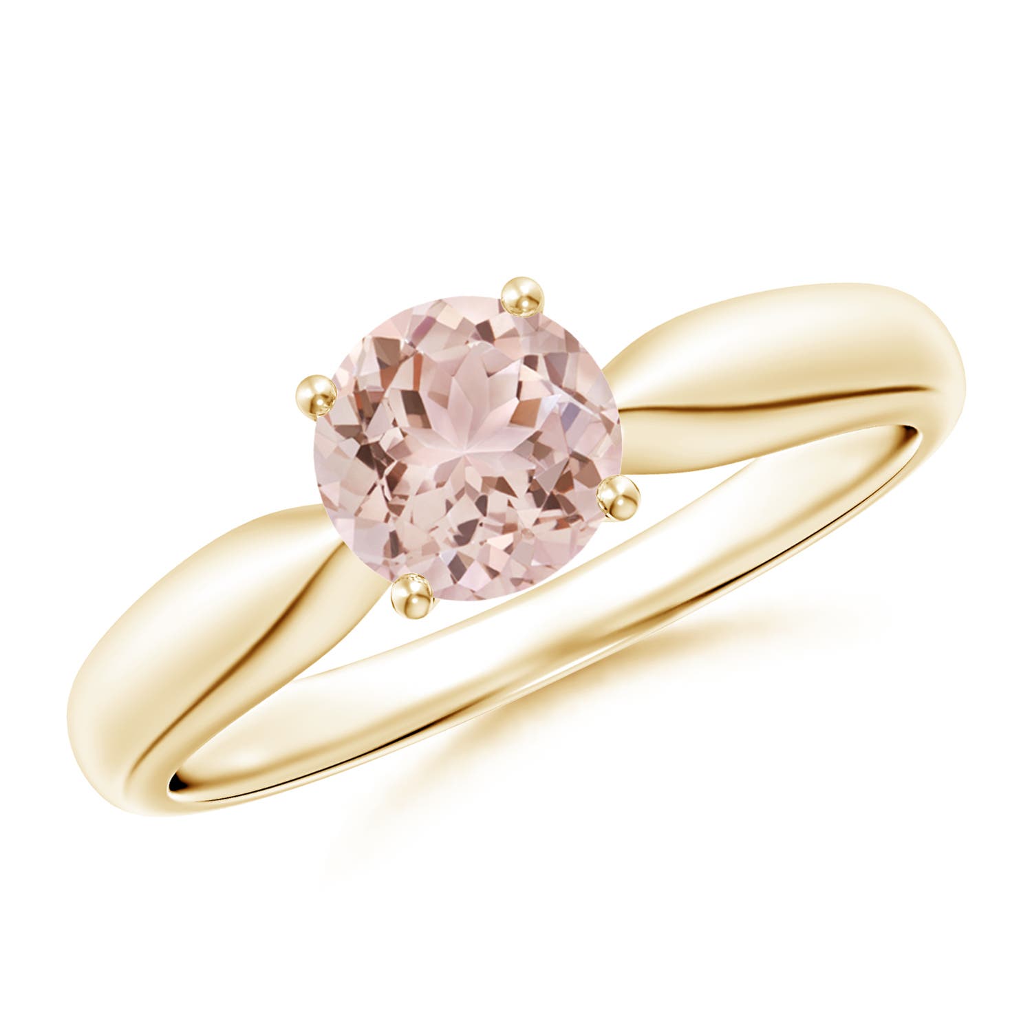 AAA - Morganite / 0.7 CT / 14 KT Yellow Gold