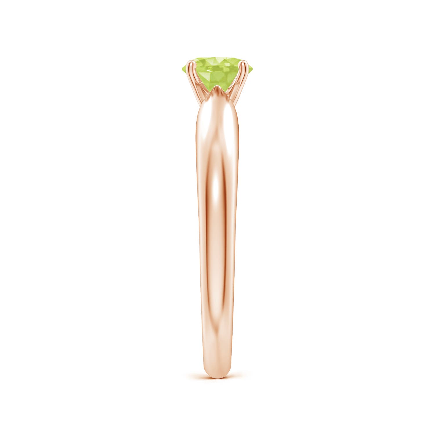 A - Peridot / 0.55 CT / 14 KT Rose Gold